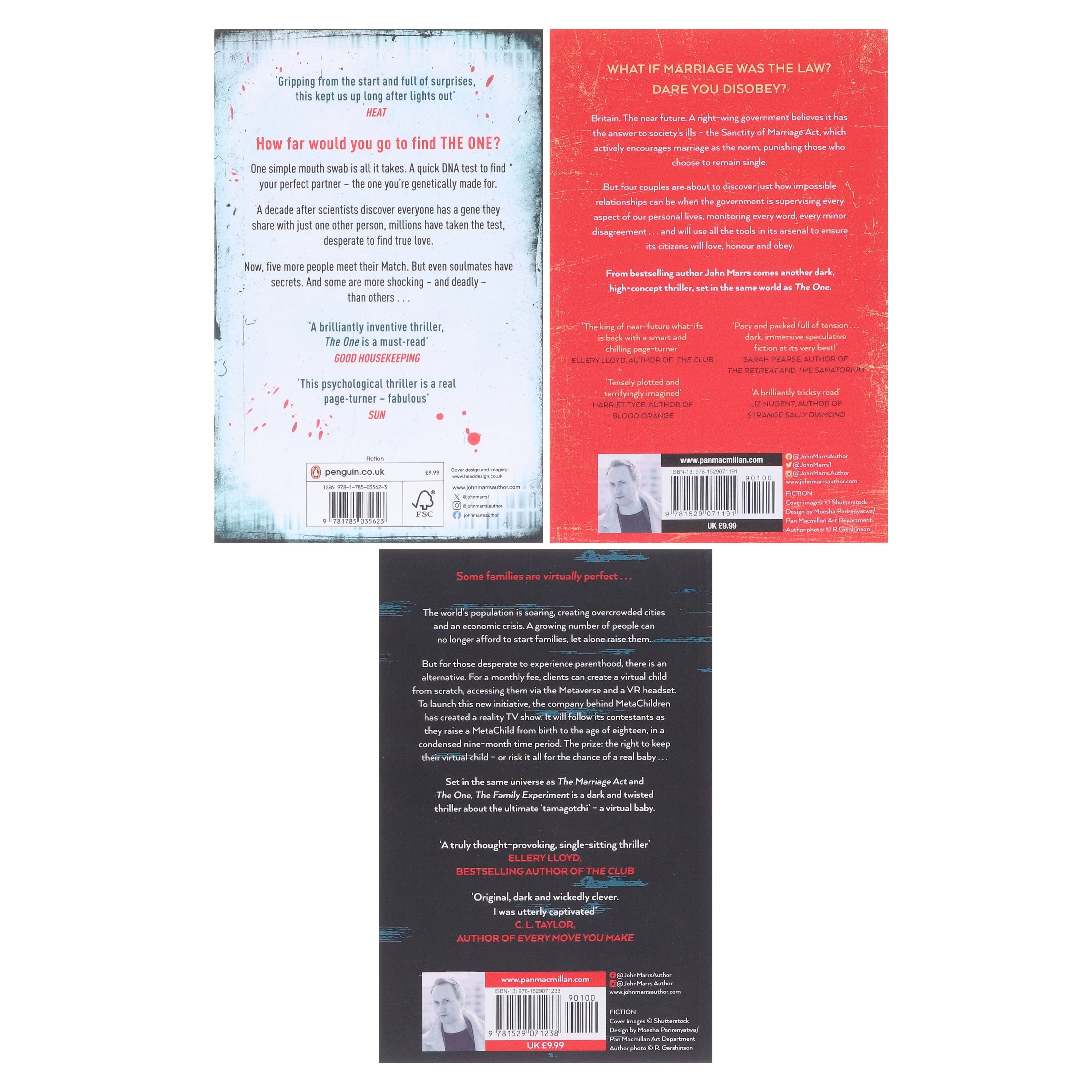 Dark Future Series by John Marrs 3 Books Collection Set - Fiction - E-B00k