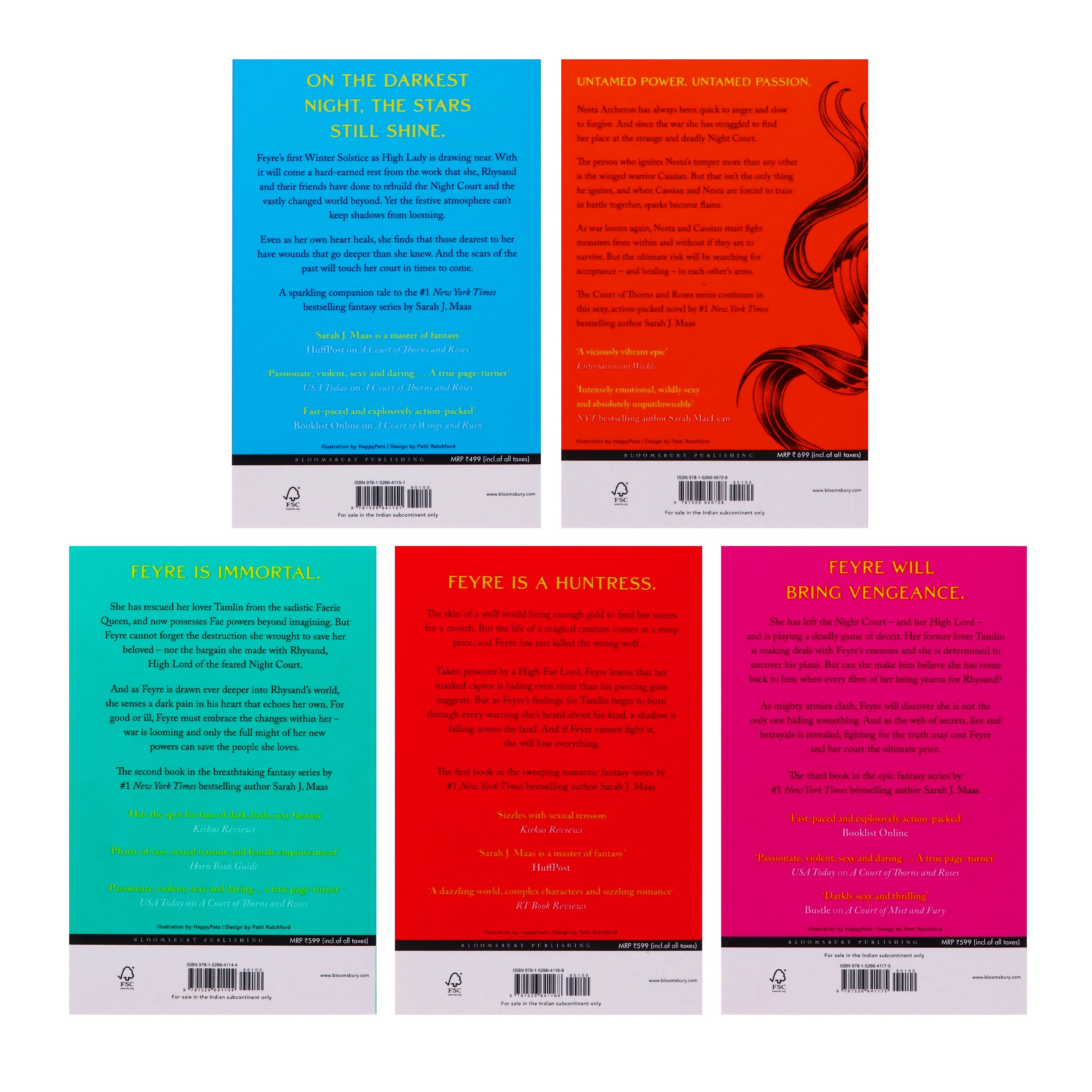 Damaged - A Court of Thorns and Roses Series by Sarah J. Maas: 5 Books Collection Set - Fiction - E-B00k - T 41