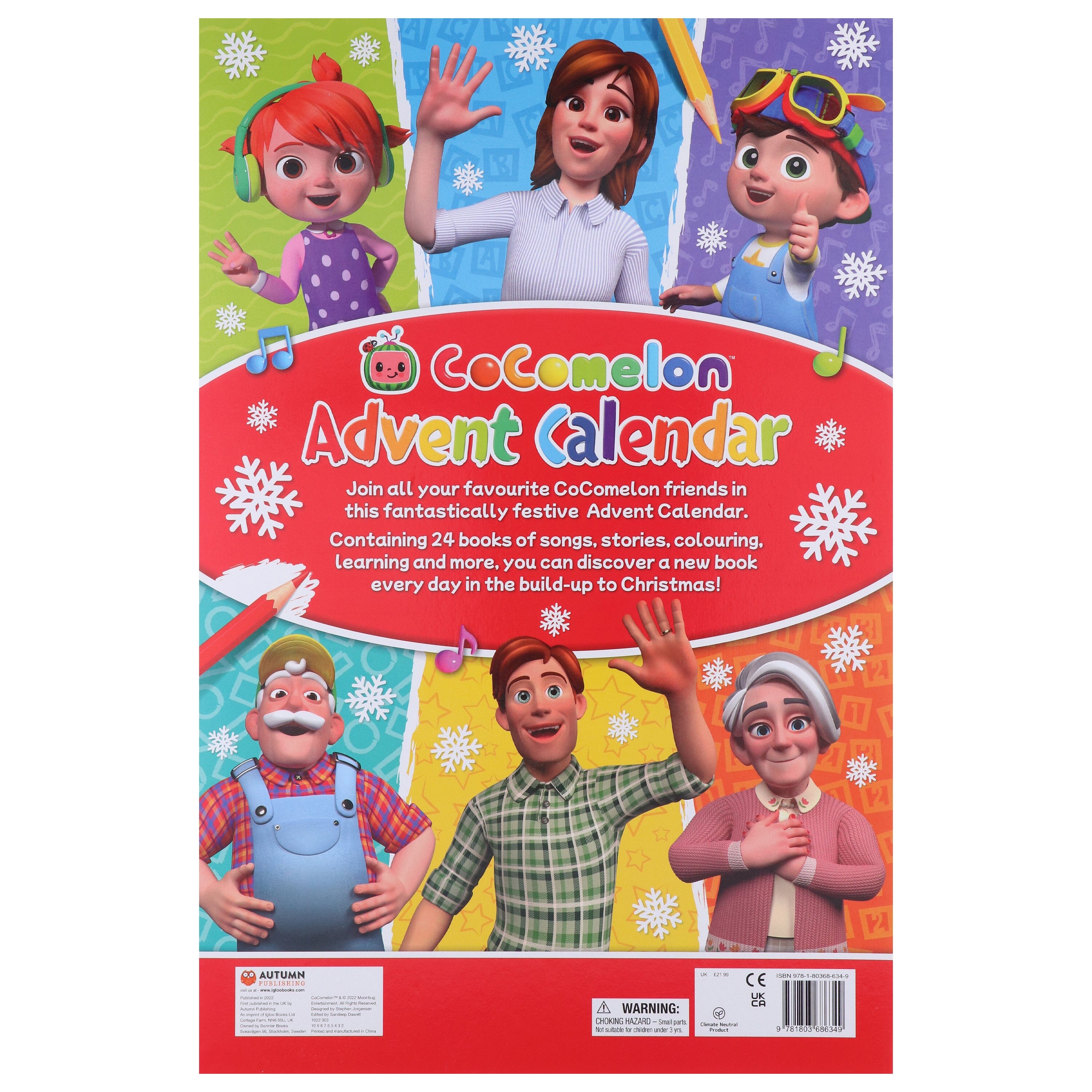 CoComelon Advent Calendar: 24 Book Countdown to Christmas by Igloo - Ages 2-5 - E-B00k