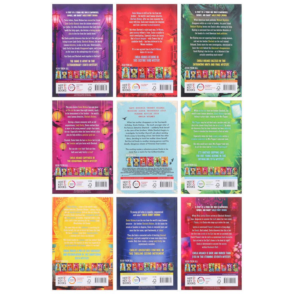 Damaged - Enola Holmes Series By Nancy Springer Complete: 9 Books Collection Set - Ages 9+ - E-B00k - T 33