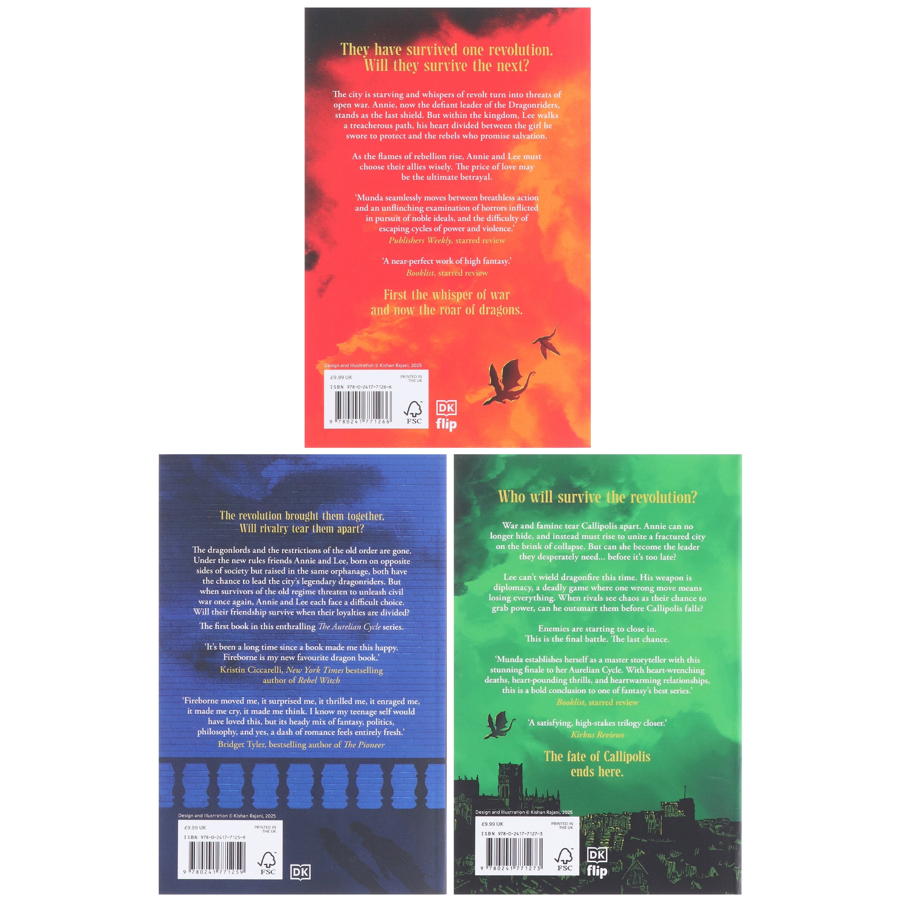 The Aurelian Cycle Trilogy by Rosaria Munda: 3 Books Collection Set - Ages 14+ - E-B00k