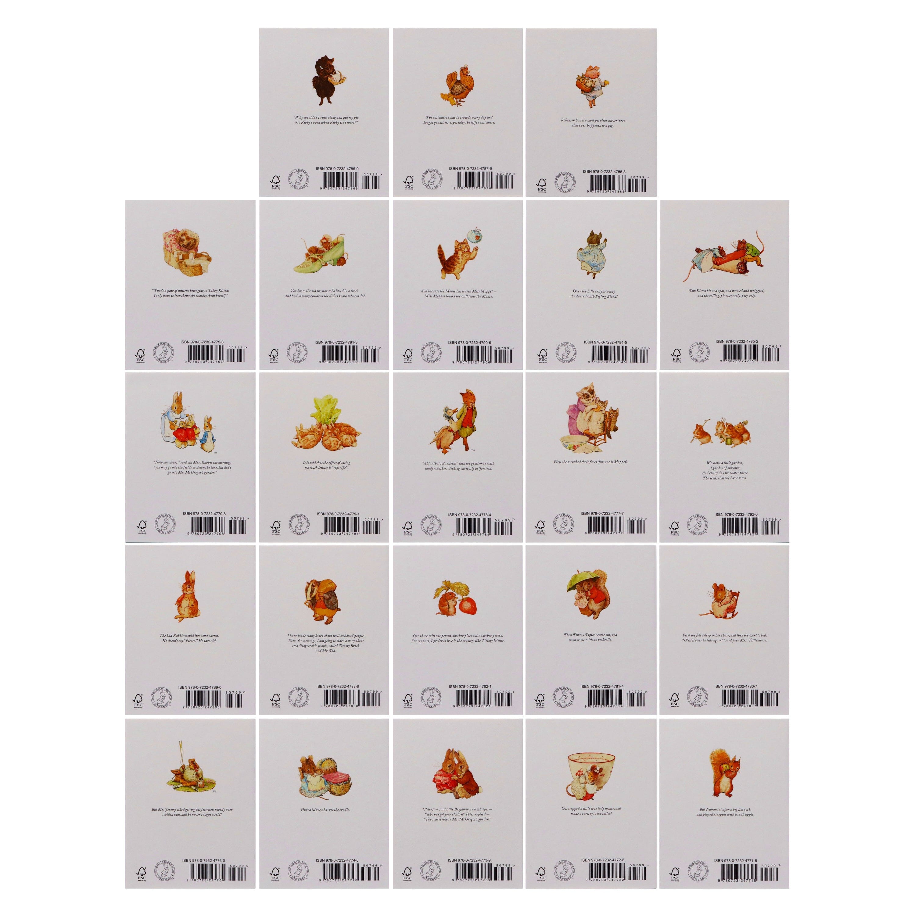 Damaged - The World of Peter Rabbit Complete Collection by Beatrix Potter: 23 Books Set - Ages 3-6 - E-B00k - T 41