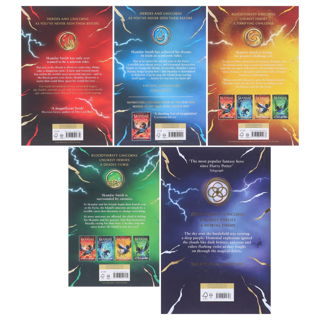 Skandar Series By A.F. Steadman 5 Books Collection Set - Ages 9-12 - E-B00k/E-B00k