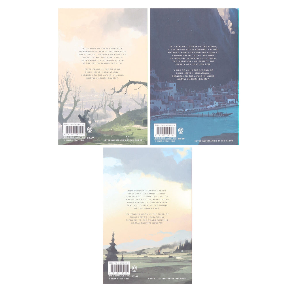 Fever Crumb Trilogy (Mortal Engines Prequel) By Philip Reeve: 3 Books Collection Set -  Ages 10-17 - E-B00k
