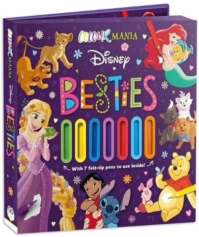 Disney: Colourmania Besties with 7 felt-tip pens to use inside - Ages 4-6 - E-B00k