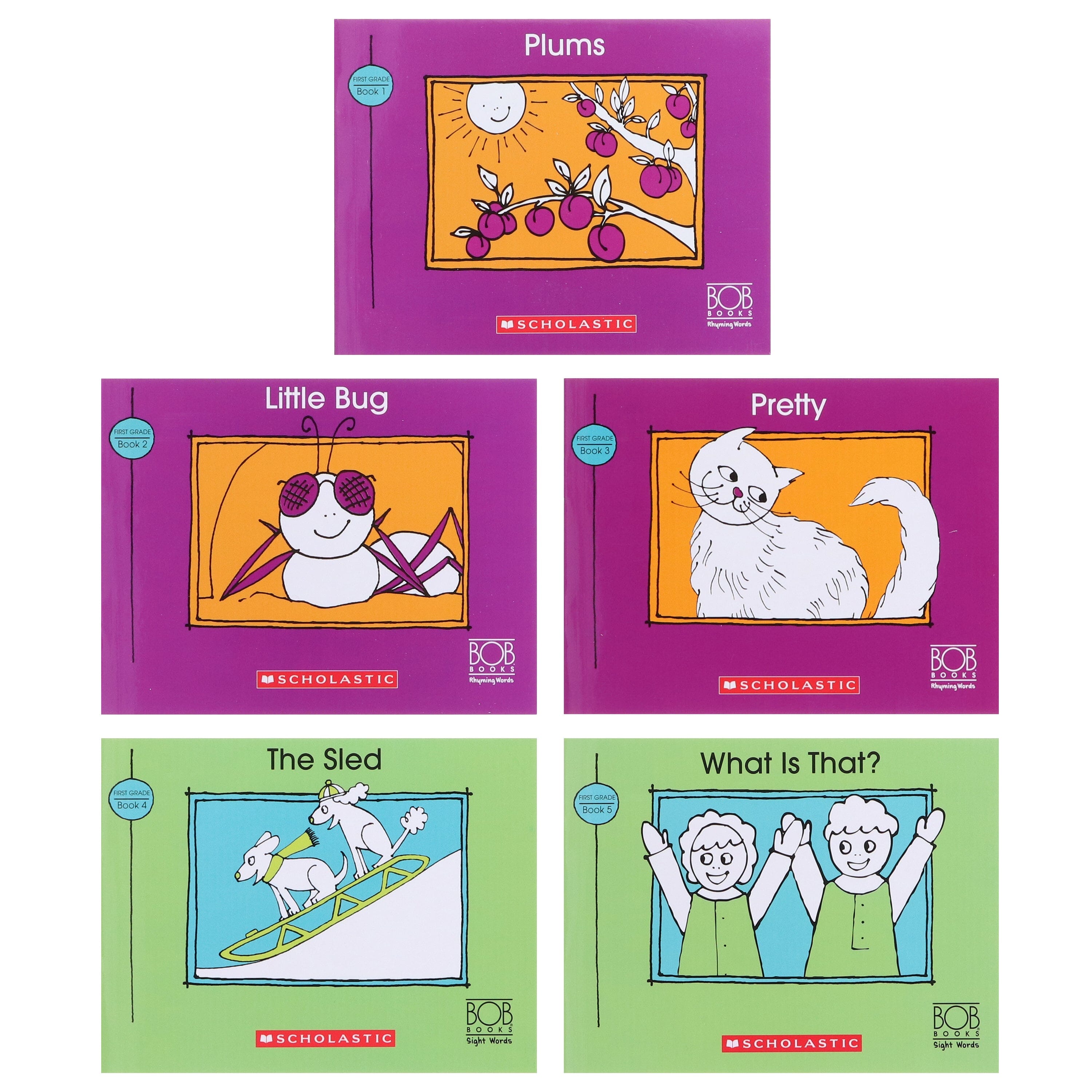 Bob Books: Sight Words First Grade (Stage 2: Emerging Reader) 10 Books Collection Set By Scholastic - Ages 3-6 - E-B00k