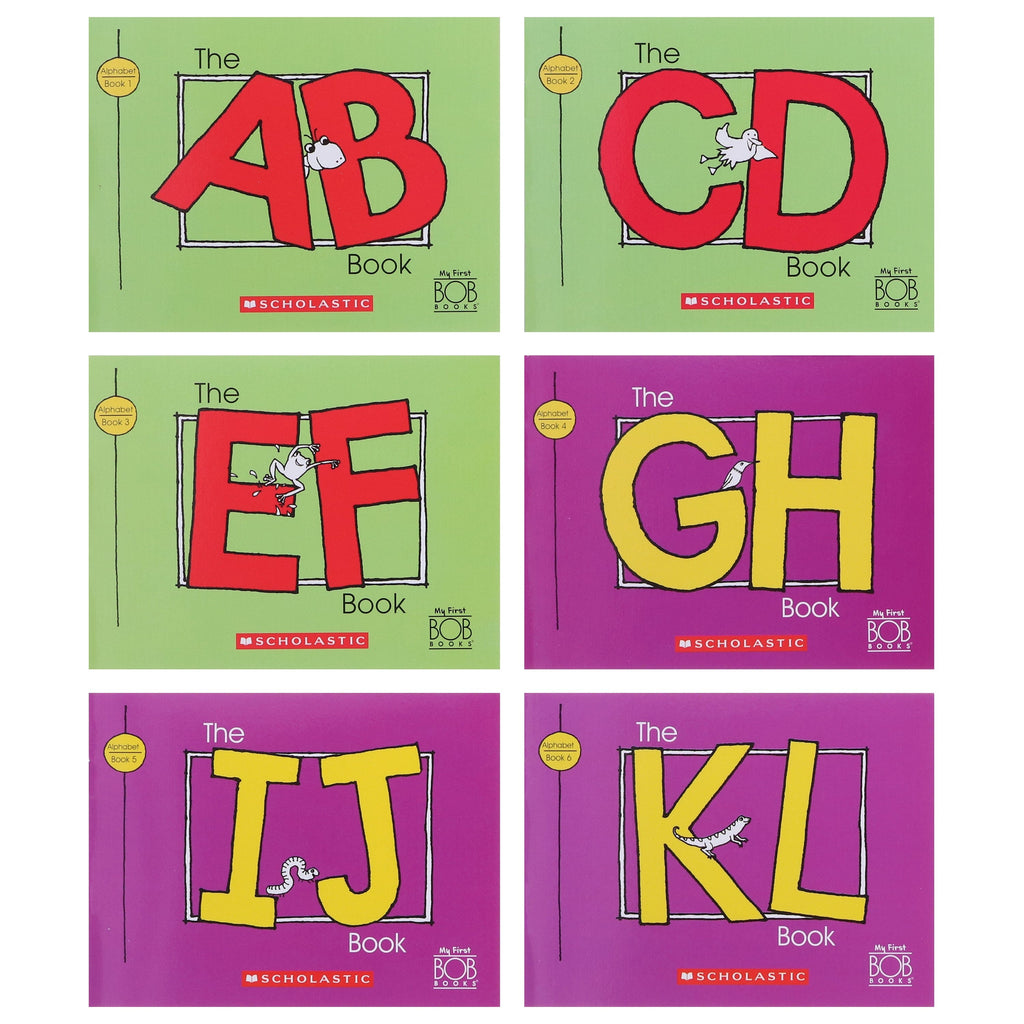 My First Bob Books: Alphabet (Stage: Reading Readiness) 12 Books Collection Set By Scholastic - Ages 3-6 - E-B00k