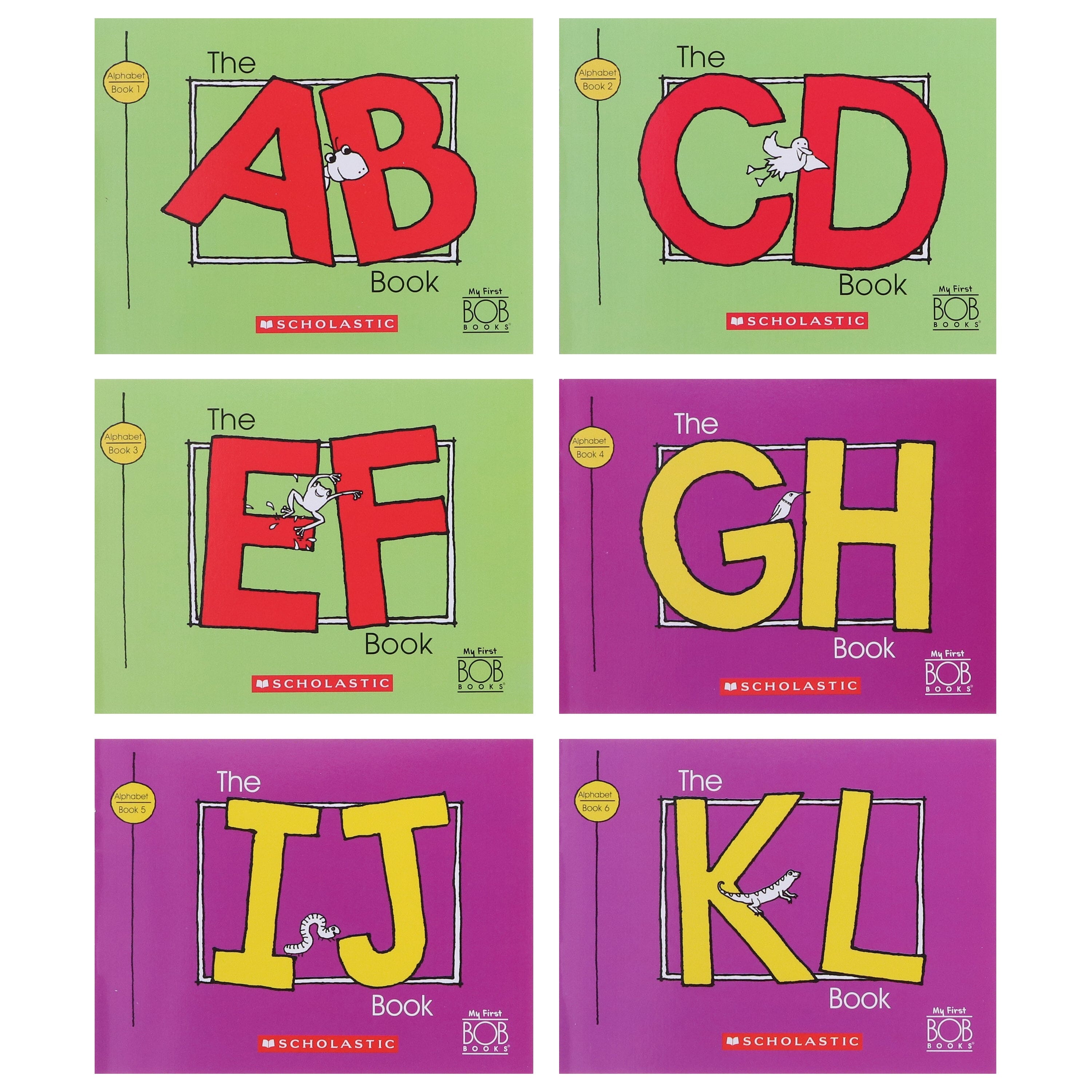 My First Bob Books: Alphabet (Stage: Reading Readiness) 12 Books Collection Set By Scholastic - Ages 3-6 - E-B00k