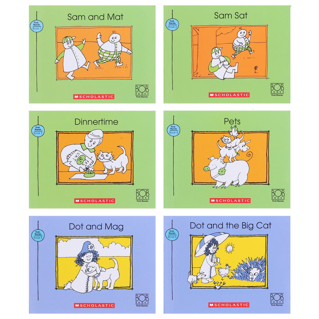 Bob Books: First Stories (Stage 1: Starting to read) 12 Books Collection Set By Scholastic - Ages 3-6 - E-B00k