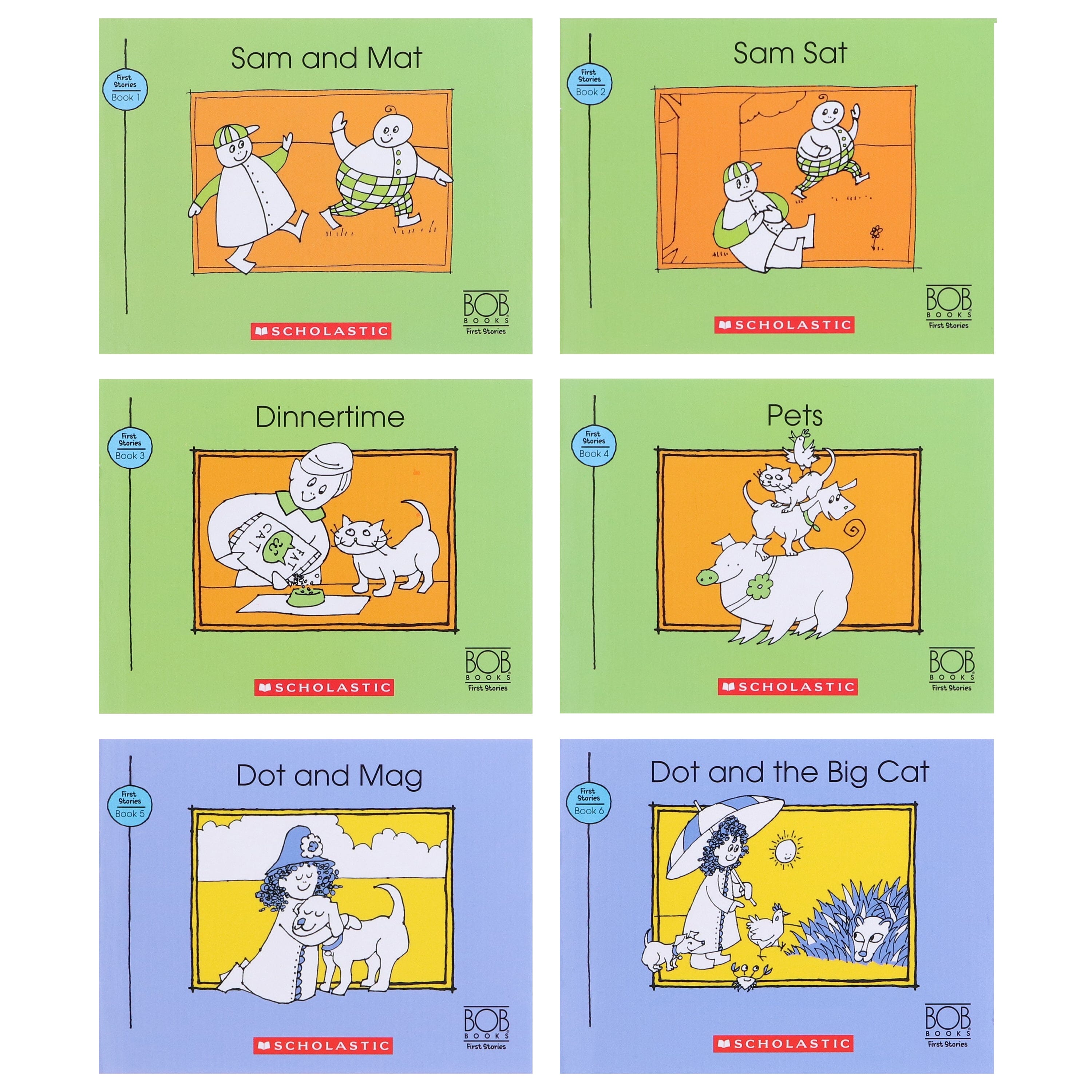 Bob Books: First Stories (Stage 1: Starting to read) 12 Books Collection Set By Scholastic - Ages 3-6 - E-B00k