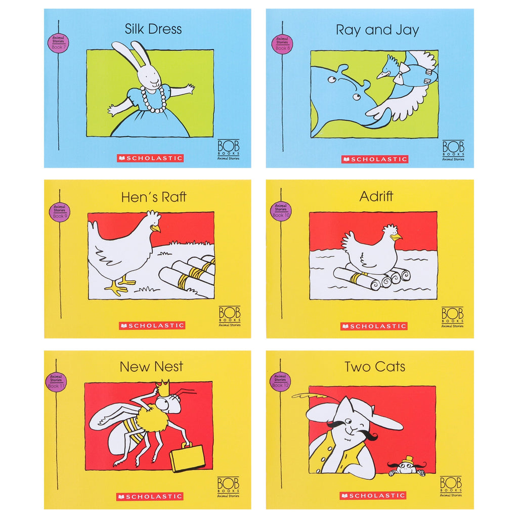 Bob Books: Animal Stories (Stage 2: Emerging Reader) 12 Books Collection Set By Scholastic - Ages 3-6 - E-B00k