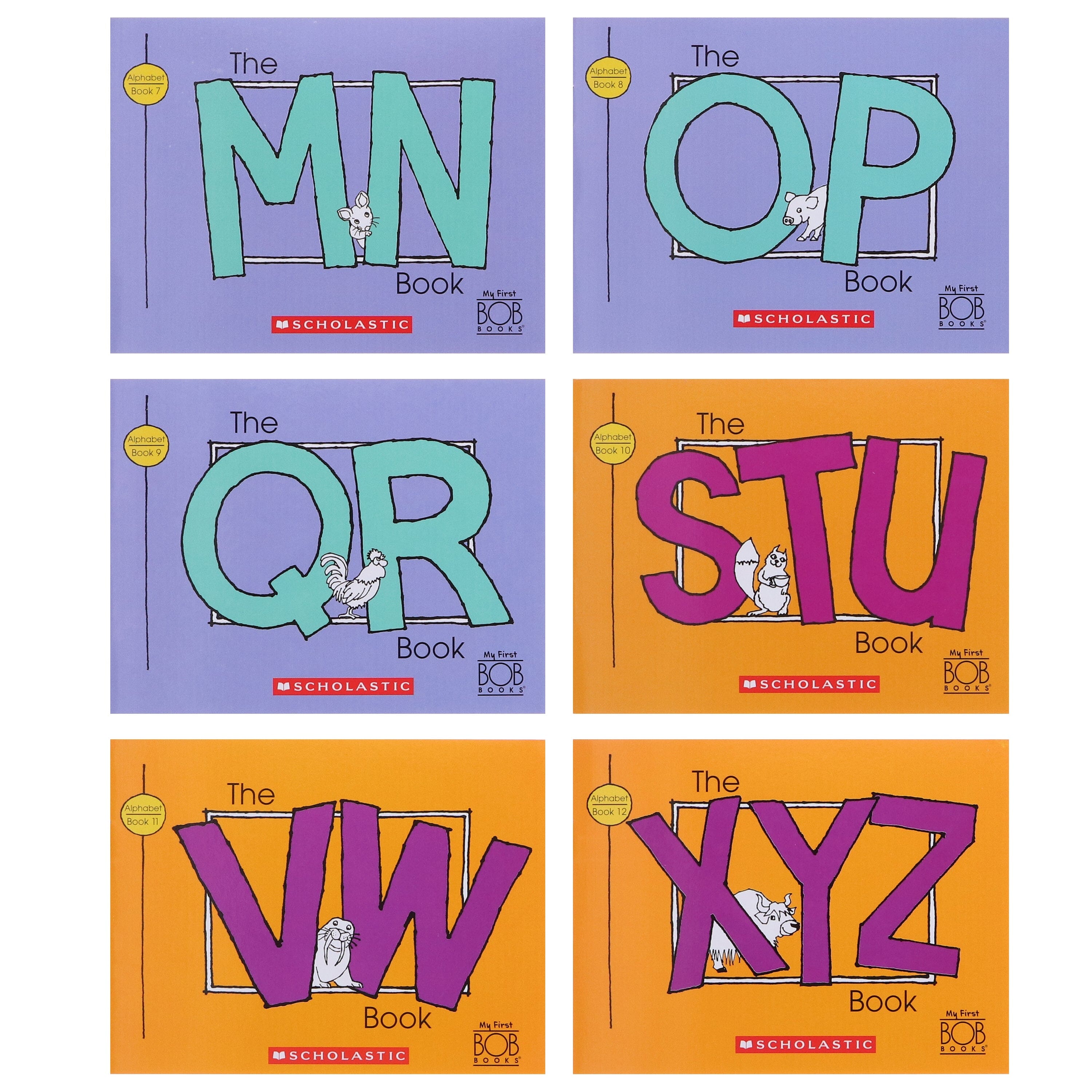 My First Bob Books: Alphabet (Stage: Reading Readiness) 12 Books Collection Set By Scholastic - Ages 3-6 - E-B00k