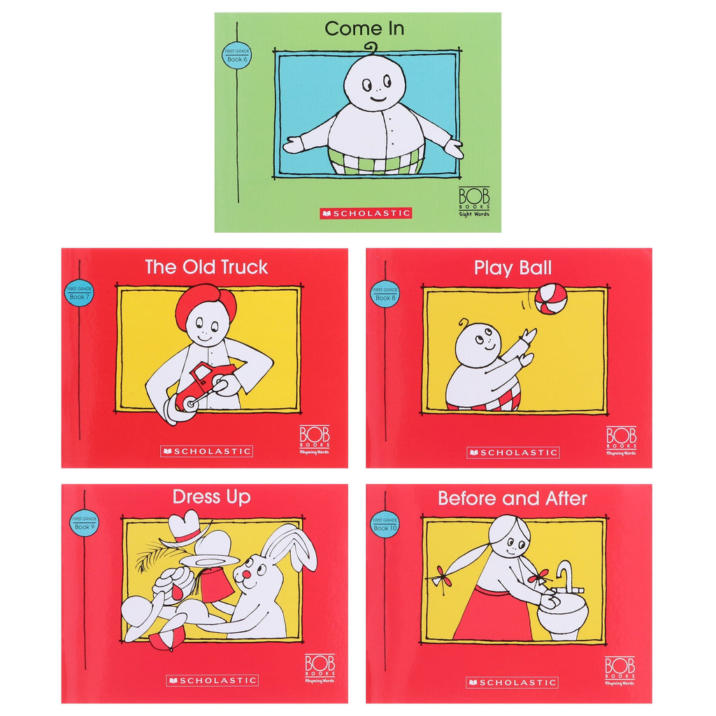 Bob Books: Sight Words First Grade (Stage 2: Emerging Reader) 10 Books Collection Set By Scholastic - Ages 3-6 - E-B00k