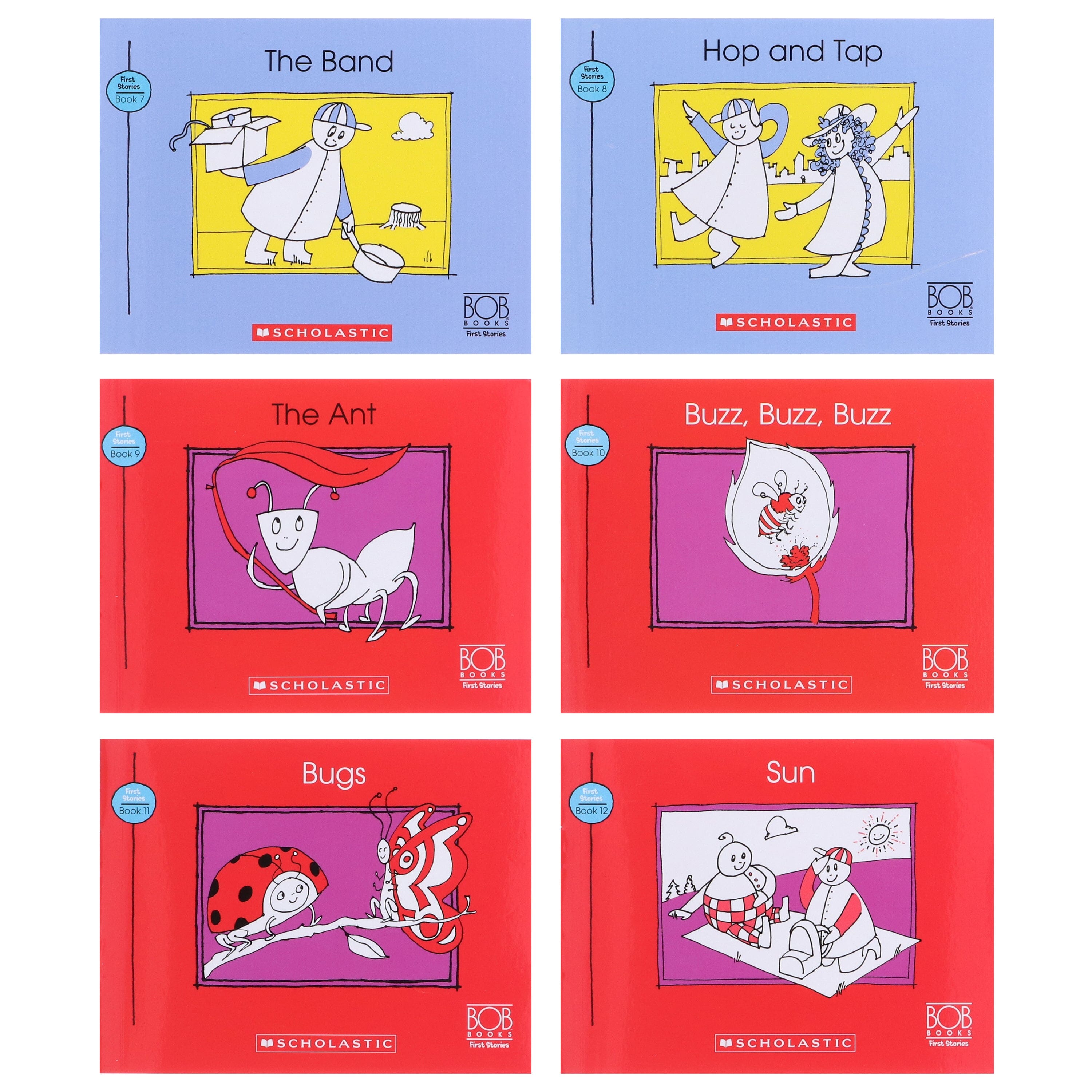 Bob Books: First Stories (Stage 1: Starting to read) 12 Books Collection Set By Scholastic - Ages 3-6 - E-B00k