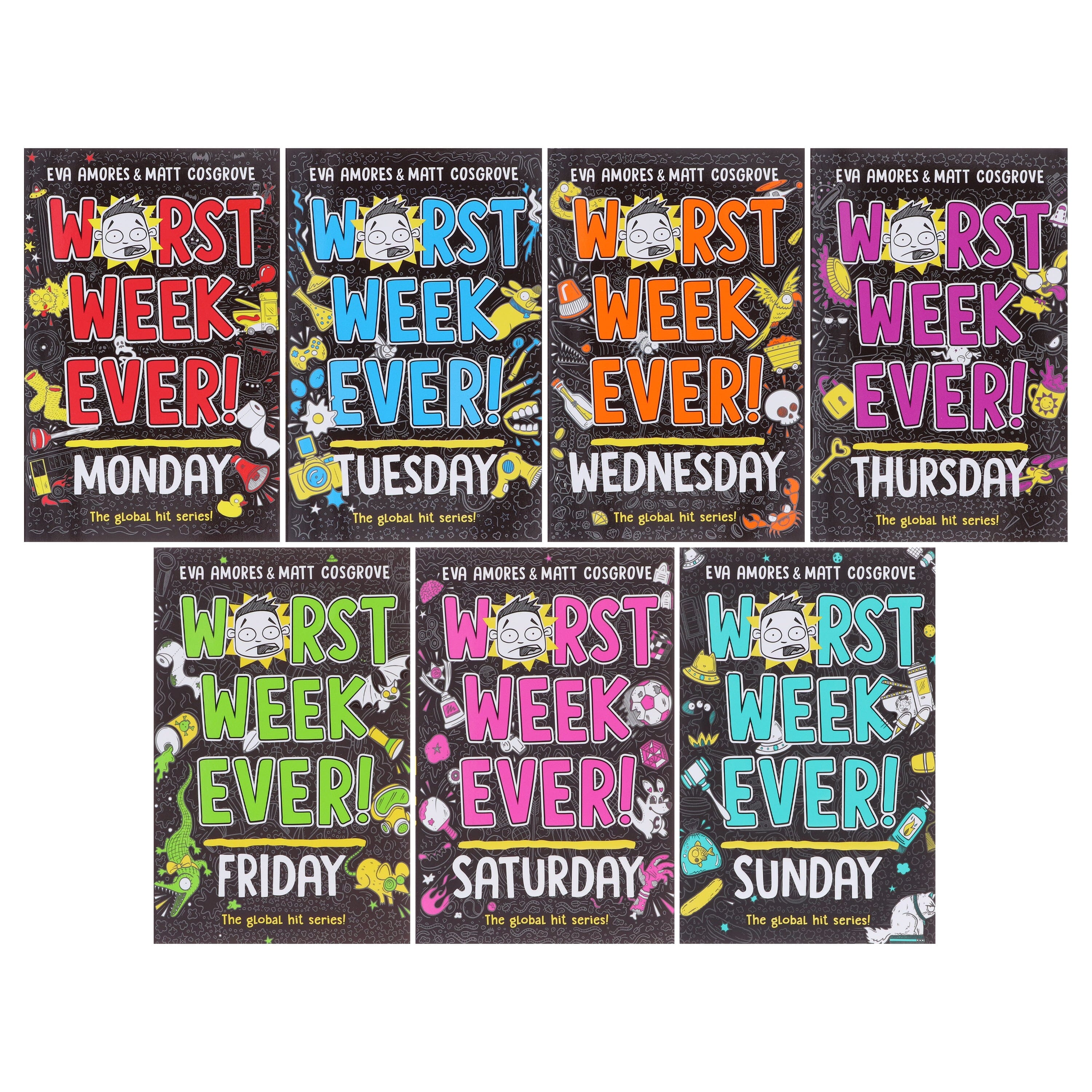 Worst Week Ever! Series By Eva Amores And Matt Cosgrove 7 Books Collection Set - Ages 8+ - E-B00k