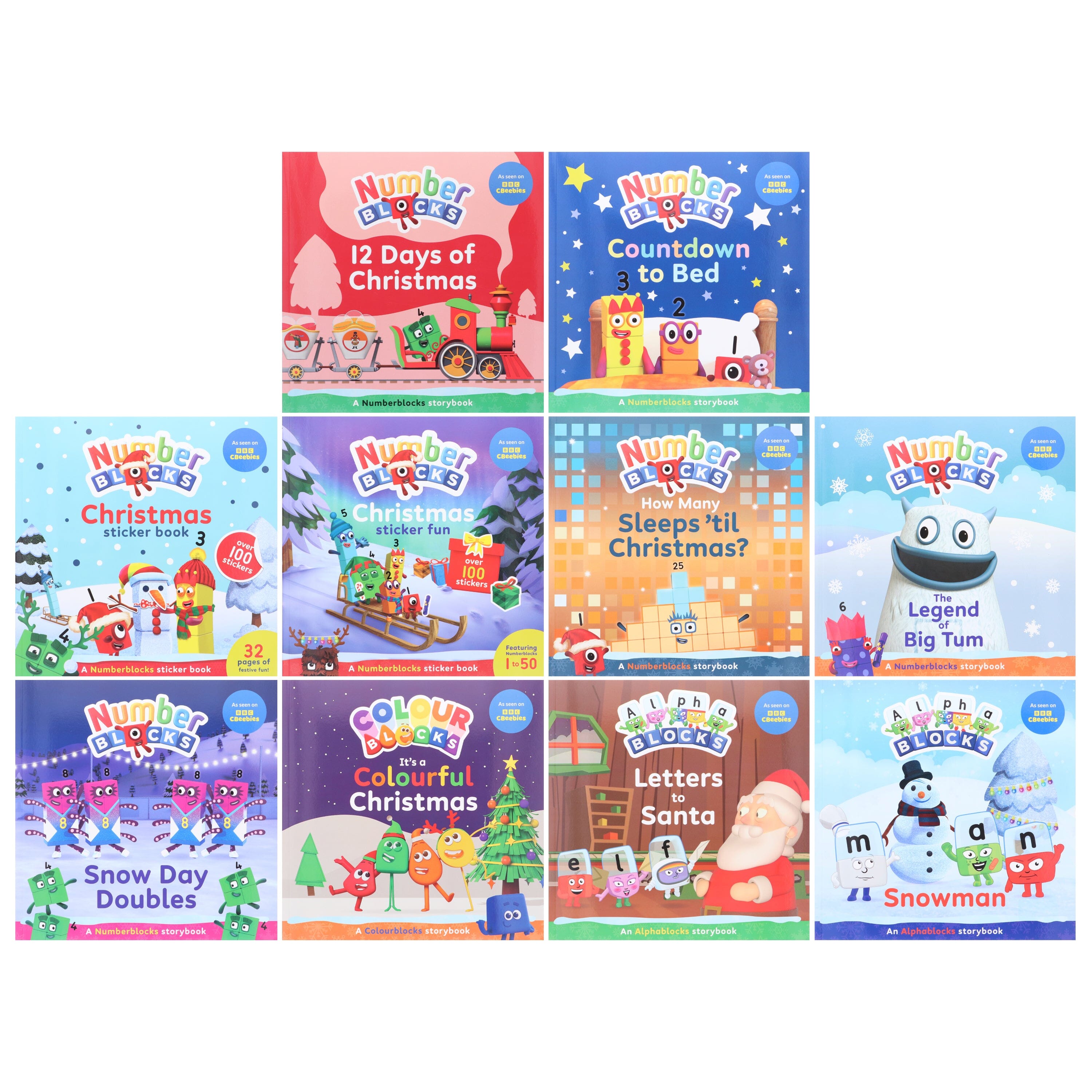 Numberblocks, Alphablocks and Colourblocks Christmas Countdown Collection