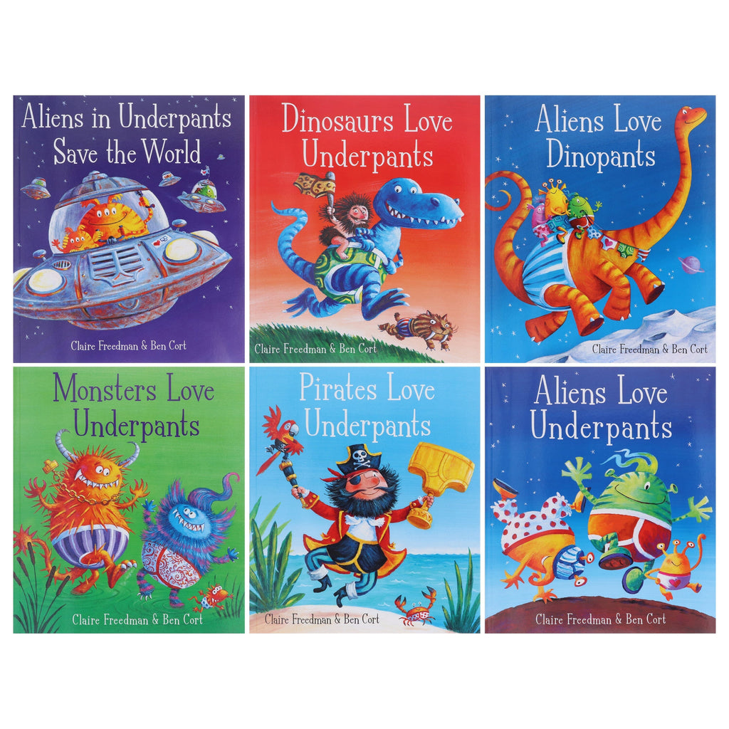 Aliens Love Underpants & FunnyBones: 14 Books Collection Set - Ages 3-7 - E-B00k
