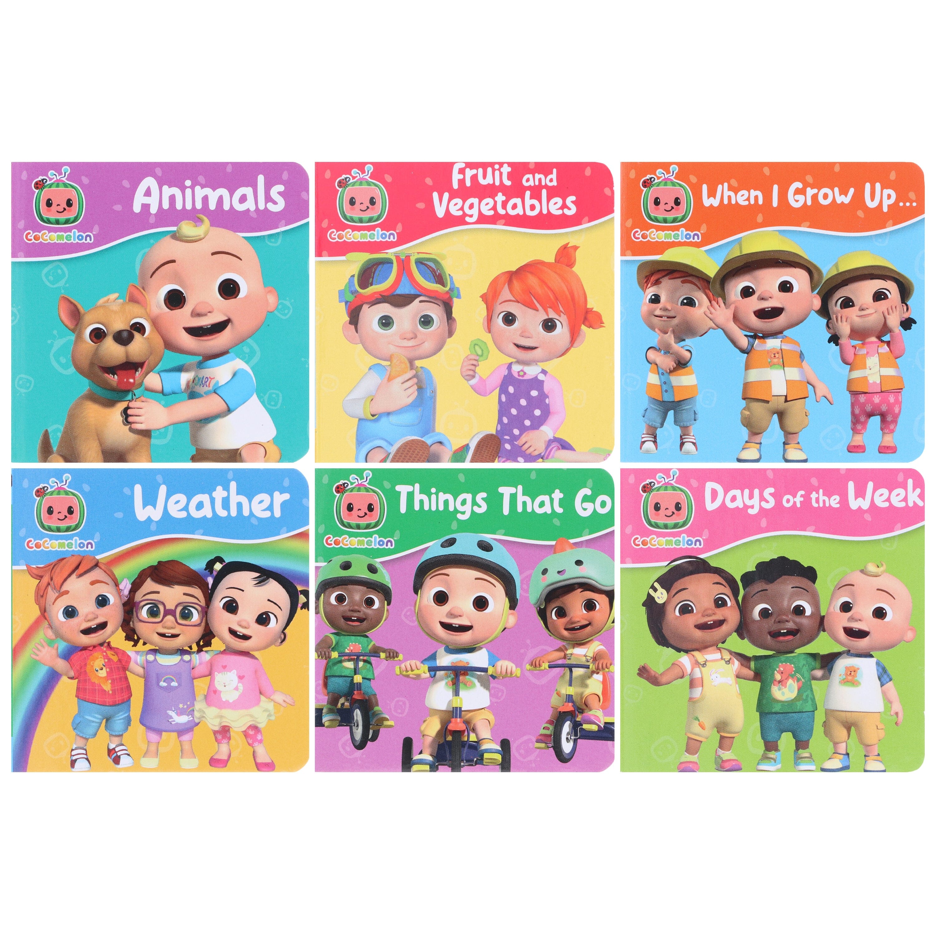 CoComelon Little Learners Pocket Library: 6 Mini Books Collection E-Books Set - Ages 1-4 - Board Book