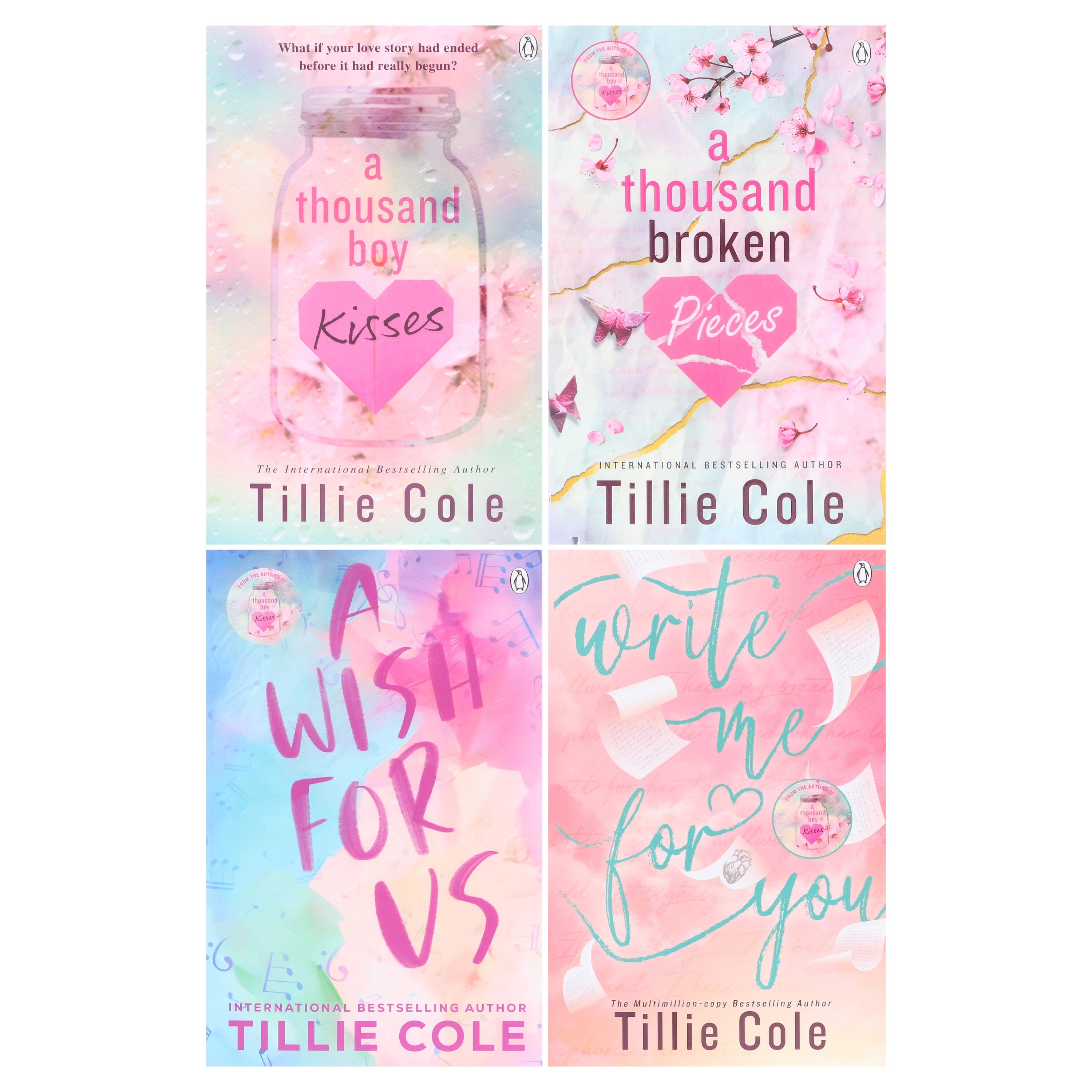 Tillie Cole Collection (A Thousand Boy Kisses, A Thousand Broken Pieces, A Wish For Us & Write Me For You) 4 Books Set - Fiction - E-B00k