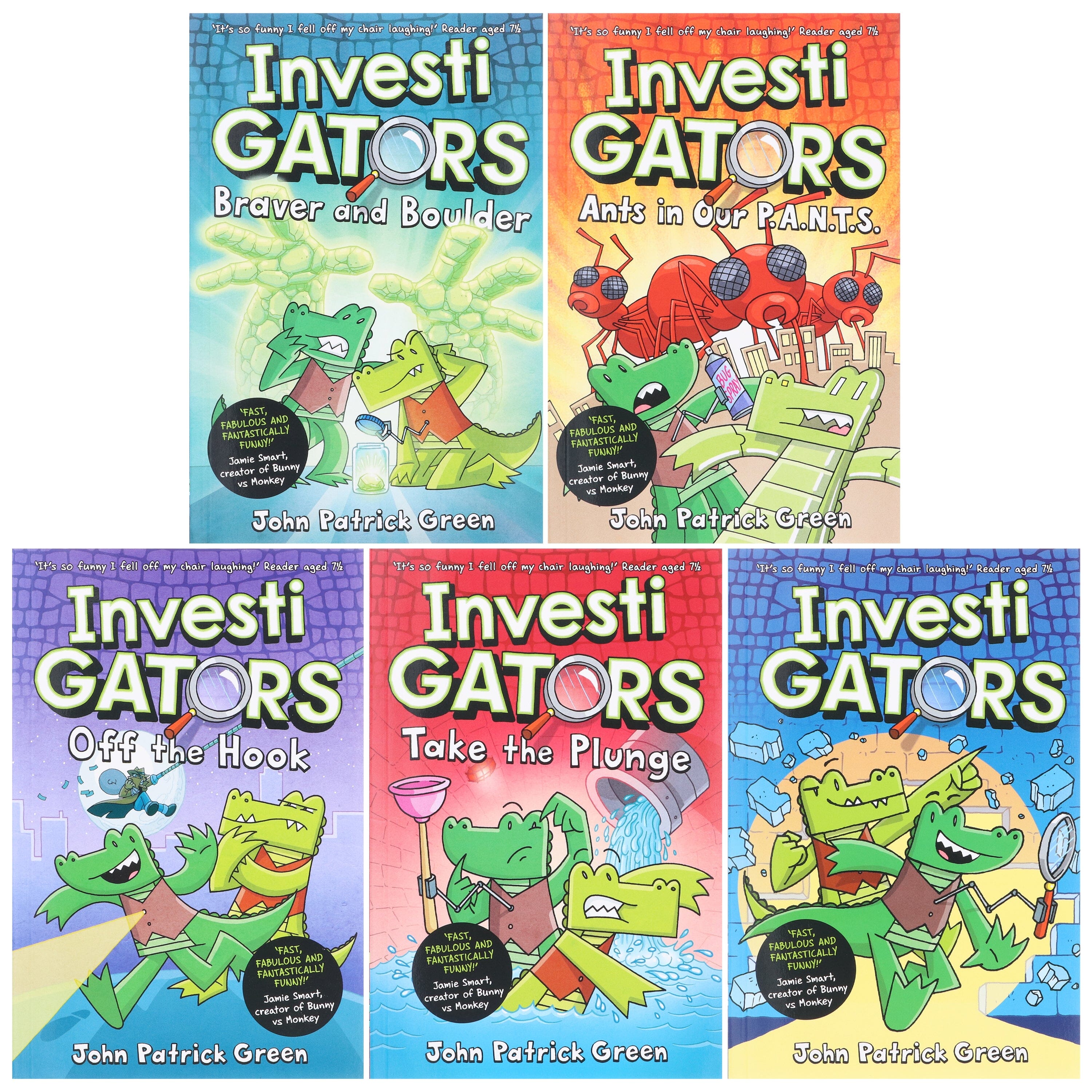 InvestiGators Series by John Patrick Green 5 Books Collection Set - Ages 7-9 - E-B00k