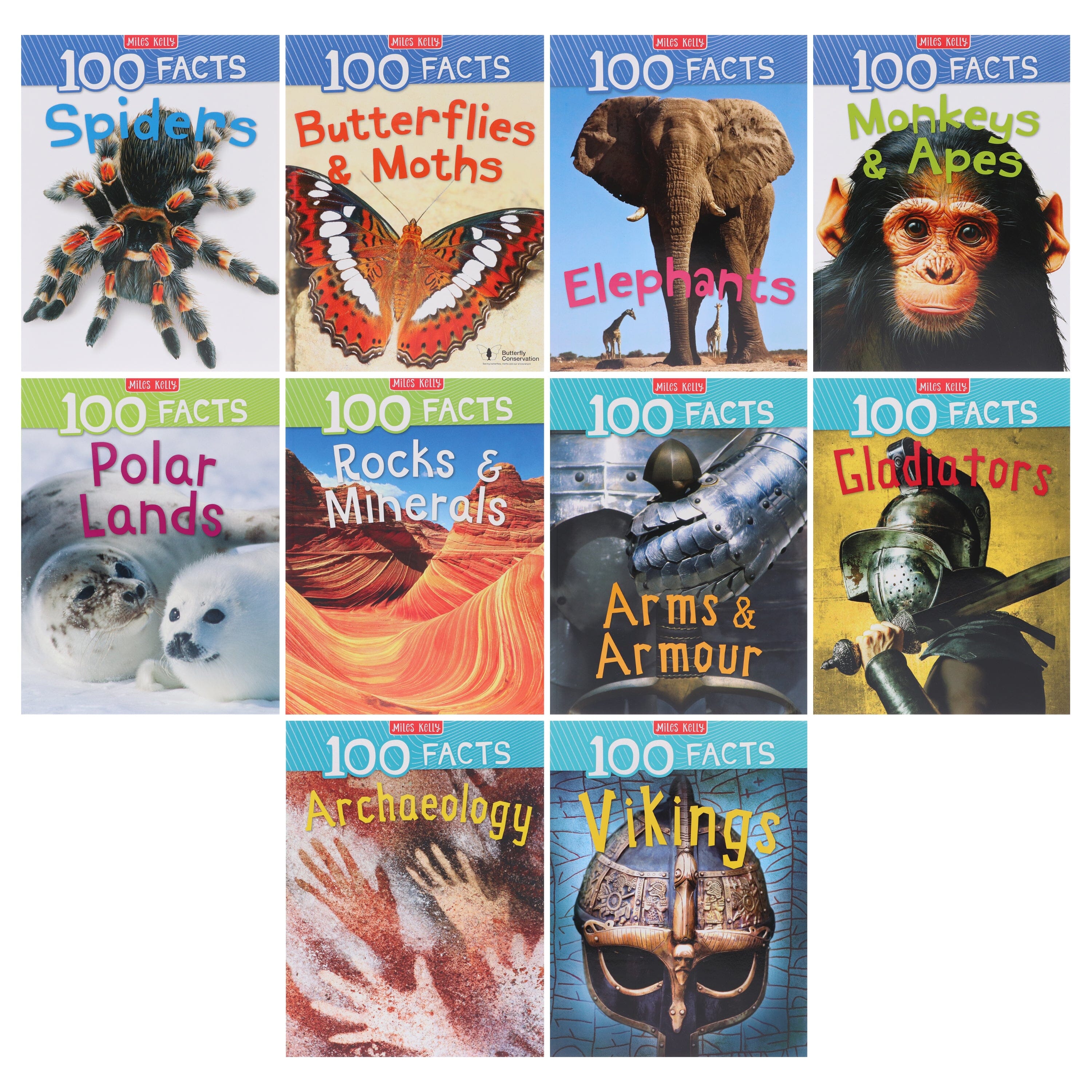 100 Facts Series by Steve Parker & Others 10 Books Collection Set - Ages 7+ - E-B00k