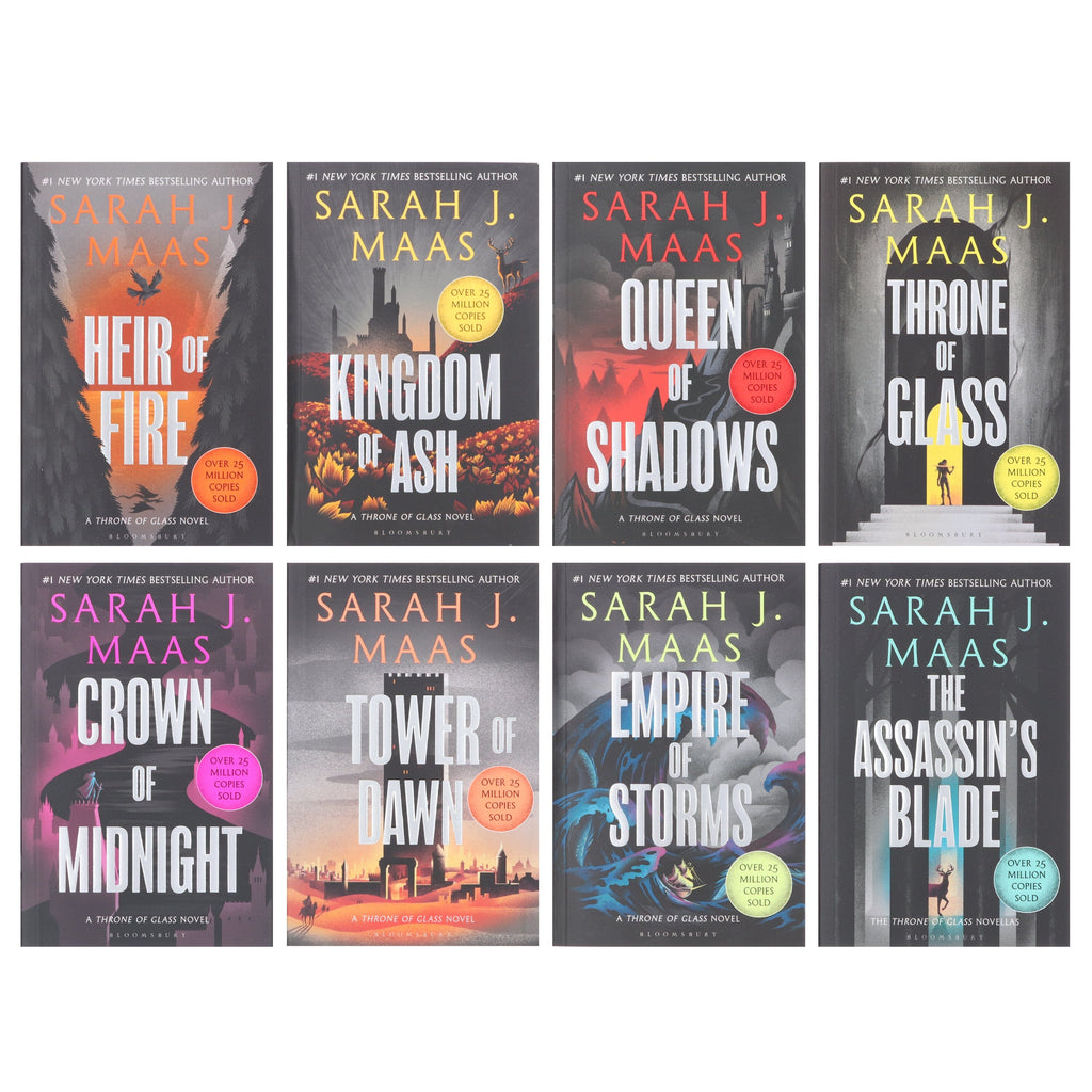 Damaged - Throne of Glass by Sarah J. Maas 8 Books Collection Set - Age 12+ - E-B00k - T 33