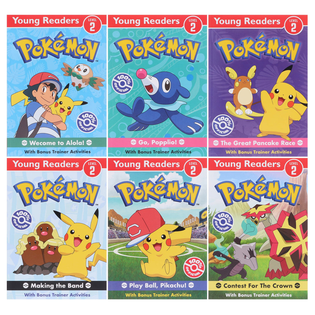 Pokémon: The Alola Collection Young Readers Level 2 6 Picture Books E-Books Set - Ages 4-8 - E-B00k