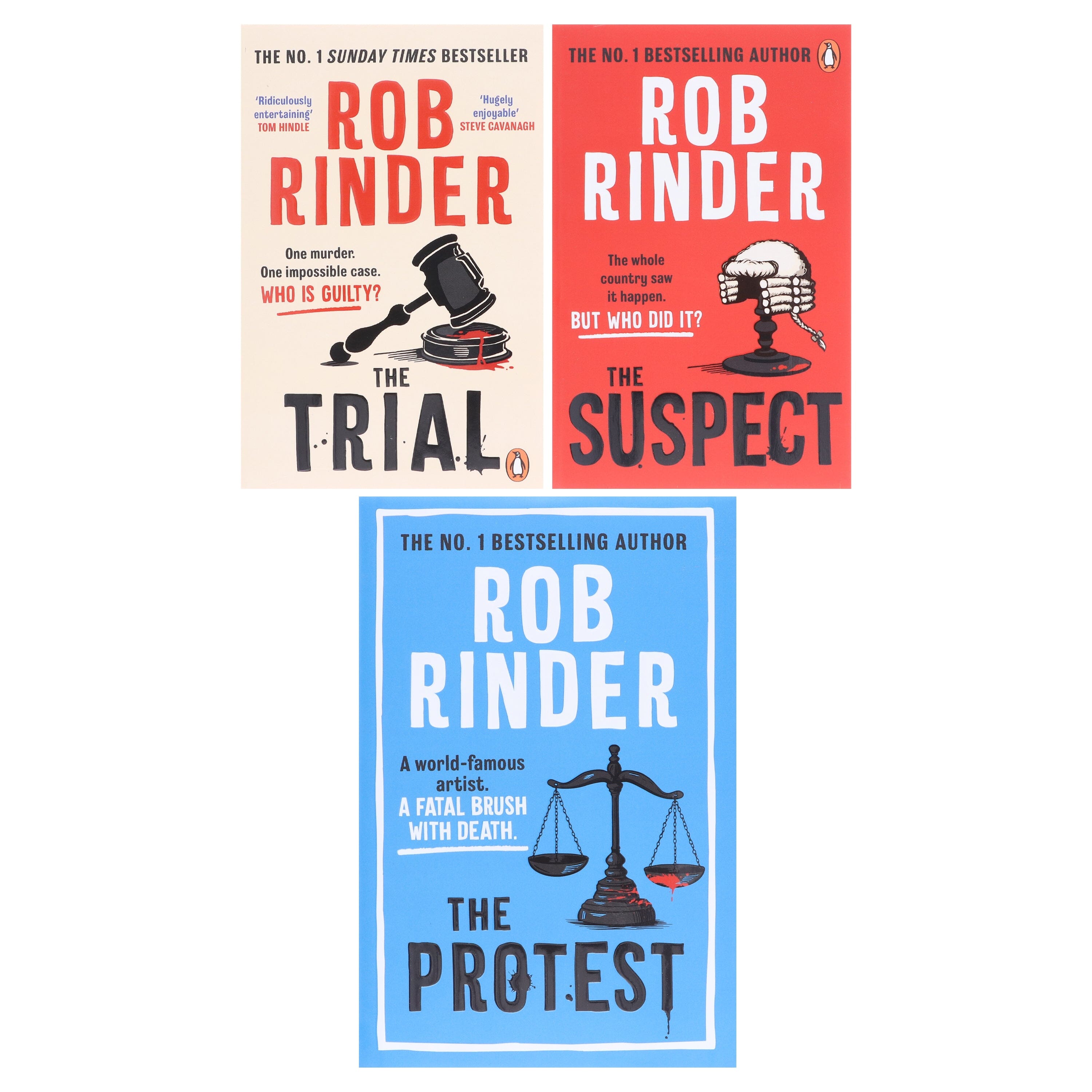 Rob Rinder Collection (The Trial, The Suspect & The Protest) 3 Books Set - Fiction - E-B00k/E-B00k