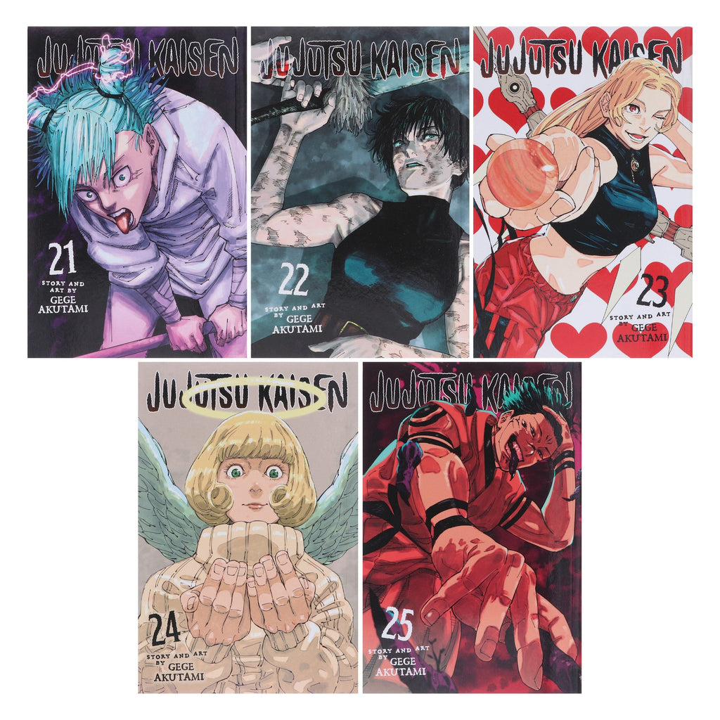 Jujutsu Kaisen (Volume 21-25) By Gege Akutami: 5 Books Collection Manga Set - Ages 16+ - E-B00k
