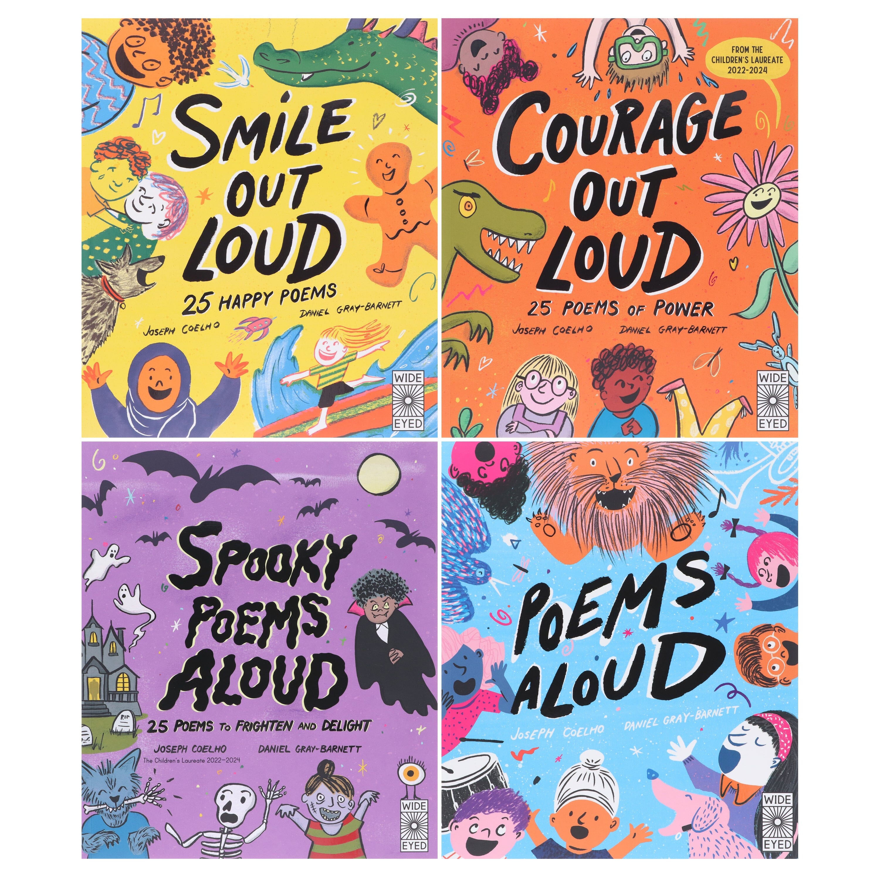 Poetry to Perform Series By Joseph Coelho: Illustrated 4 Picture Books Collection Set - Ages 5-10 - E-B00k