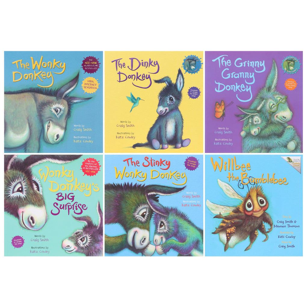 Wonky Donkey Series by Craig Smith & Maureen Thomson Illustrated 6 Books Collection Set - Ages 3+ - E-B00k