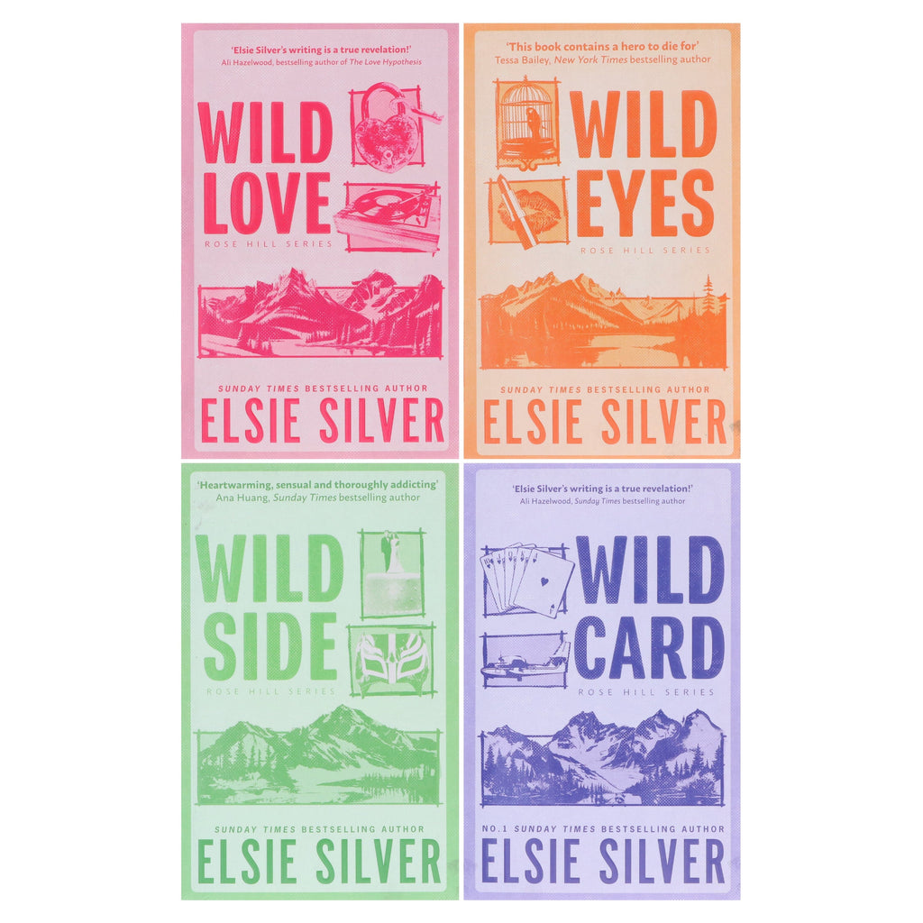 Rose Hill Series By Elsie Silver (Wild Love, Wild Eyes, Wild Side & Wild Card) 4 Books Collection Set - Fiction - E-B00k