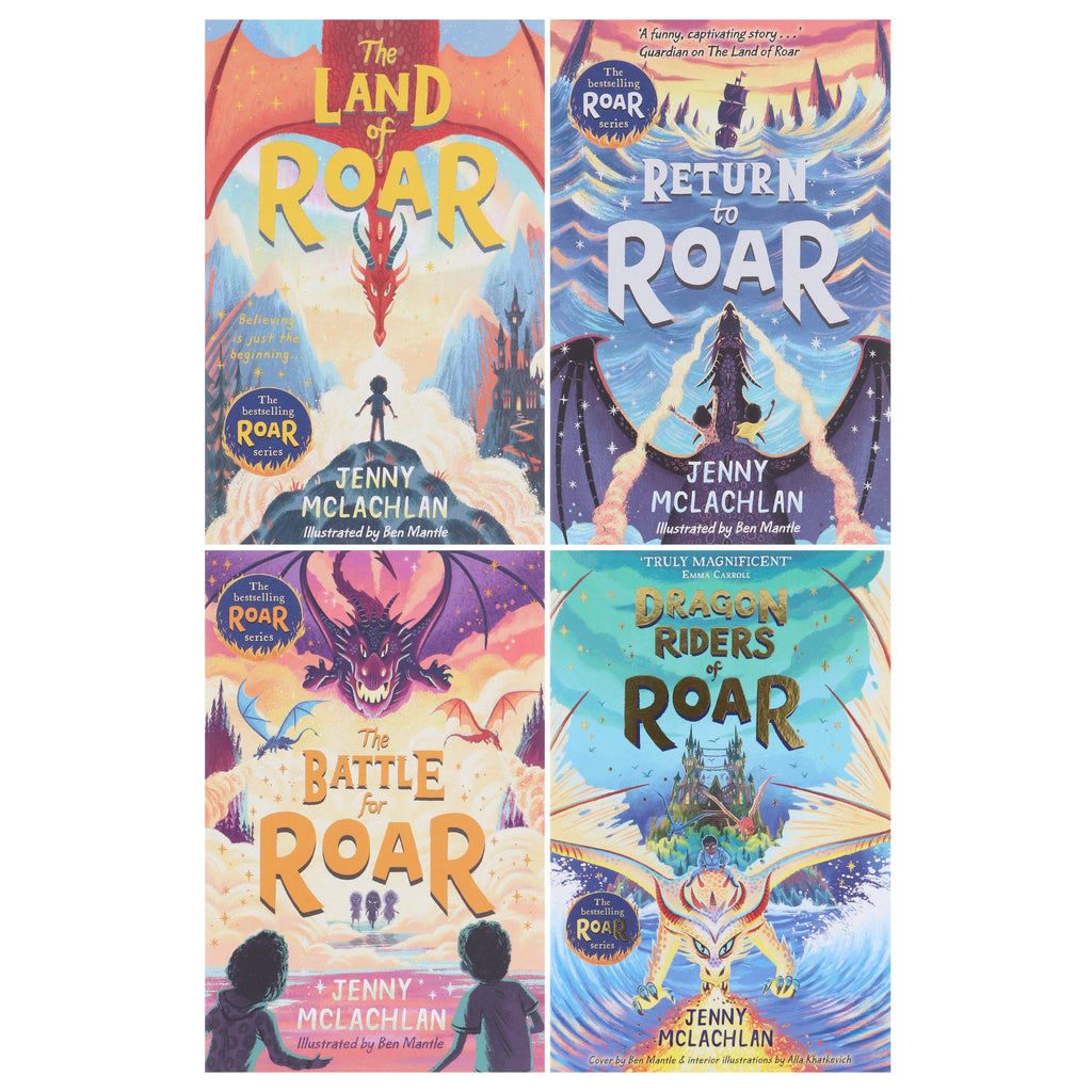 The Land of Roar Series by Jenny McLachlan Illustrated 4 Books Collection Set - Ages 9-14 - E-B00k