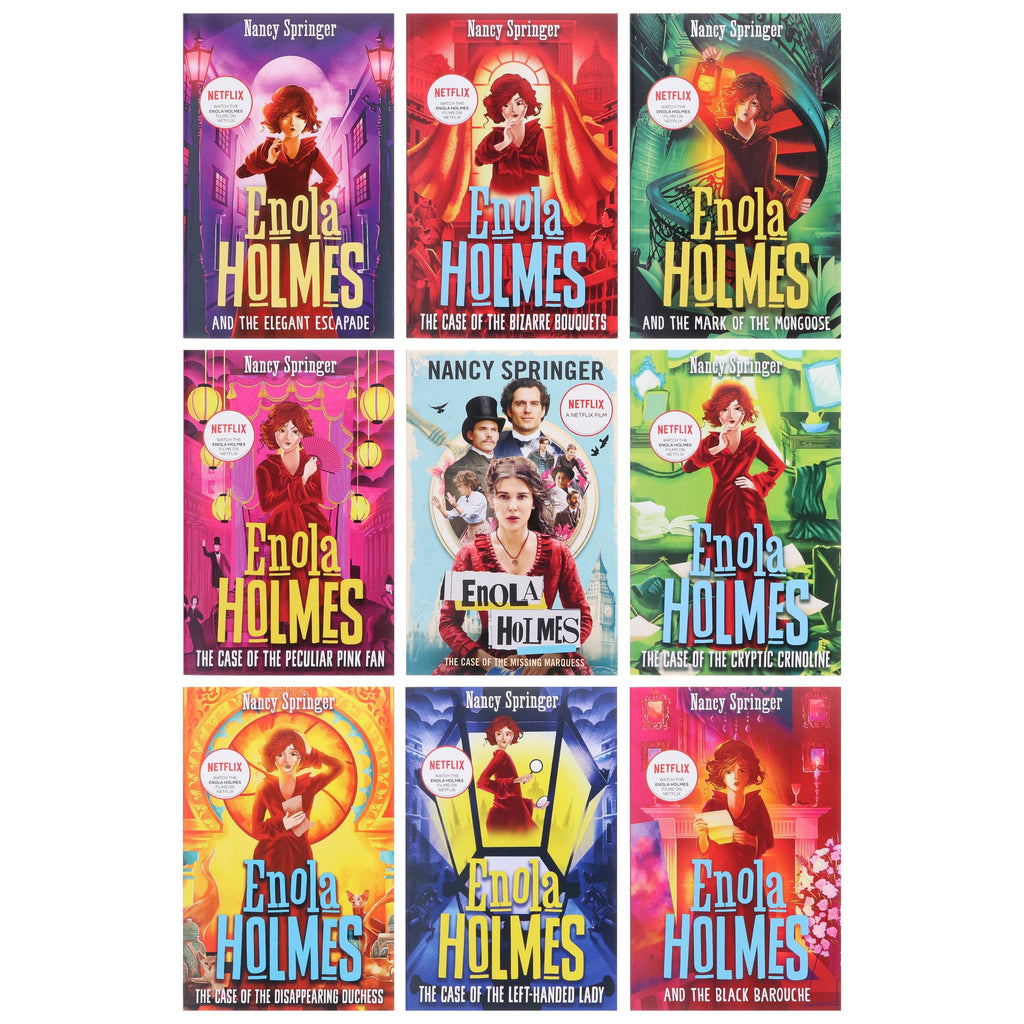 Damaged - Enola Holmes Series By Nancy Springer Complete: 9 Books Collection Set - Ages 9+ - E-B00k - T 33