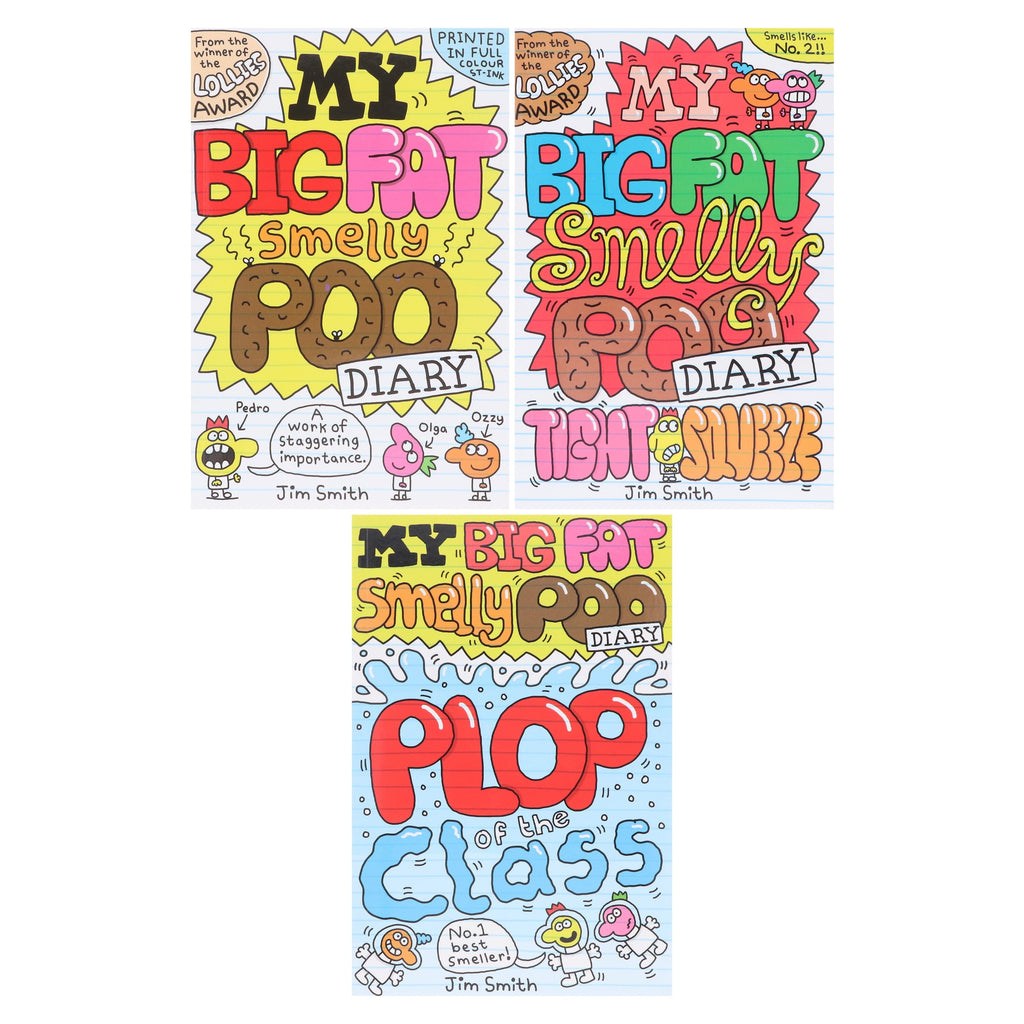 My Big Fat Smelly Poo Diary by Jim Smith 3 Full-Colour Graphic Novels Collection Set - Ages 7-12 - E-B00k