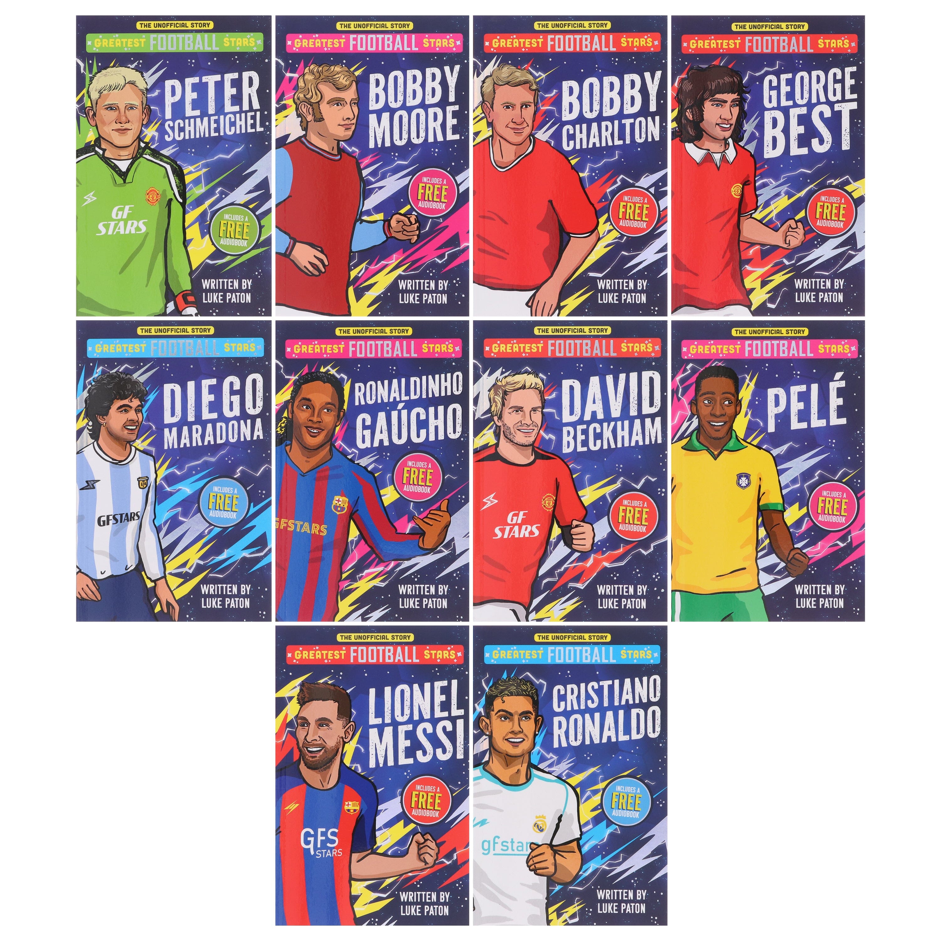 The Greatest Football Stars by Luke Paton 10 Books Collection E-Books Set - Ages 7+ - E-B00k