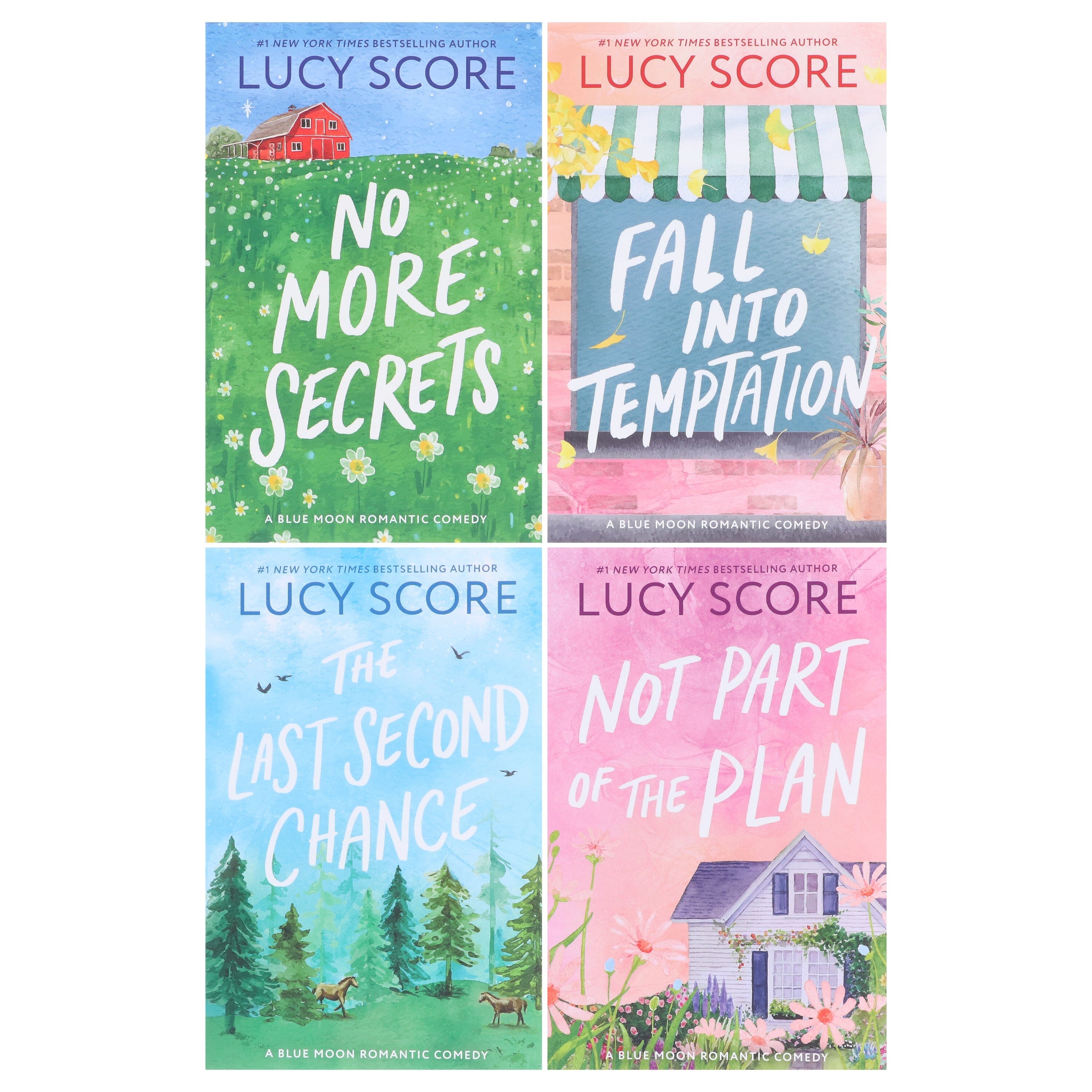 A Blue Moon Romantic Comedy Series by Lucy Score 4 Books Collection Set - Fiction - E-B00k