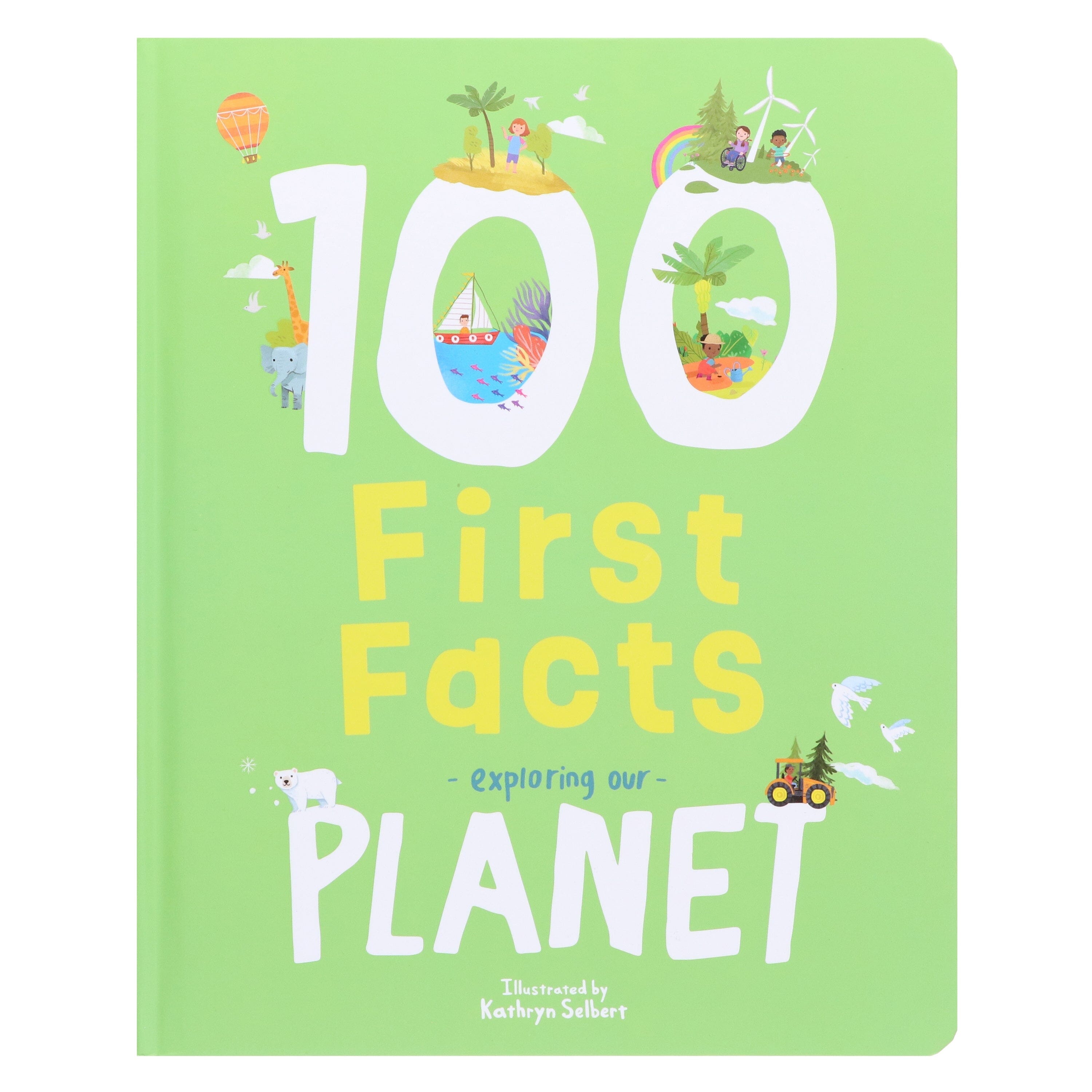 100 First Facts: Words, Animals & Planet 3 Picture books Children's collection set By Sweet Cherry Publishing - Ages 3-5 - Board Book