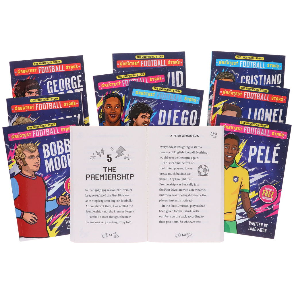 The Greatest Football Stars by Luke Paton 10 Books Collection E-Books Set - Ages 7+ - E-B00k