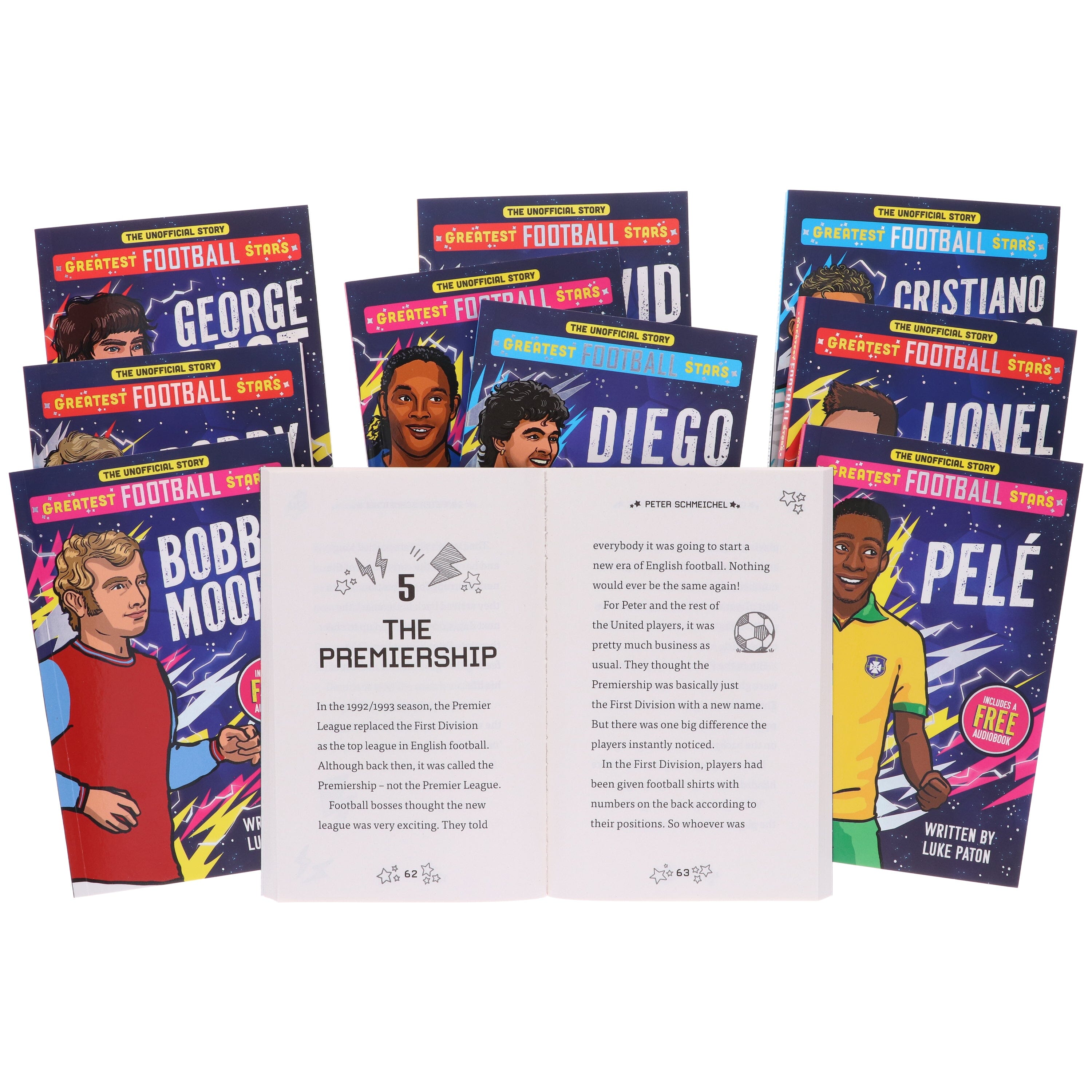 The Greatest Football Stars by Luke Paton 10 Books Collection E-Books Set - Ages 7+ - E-B00k