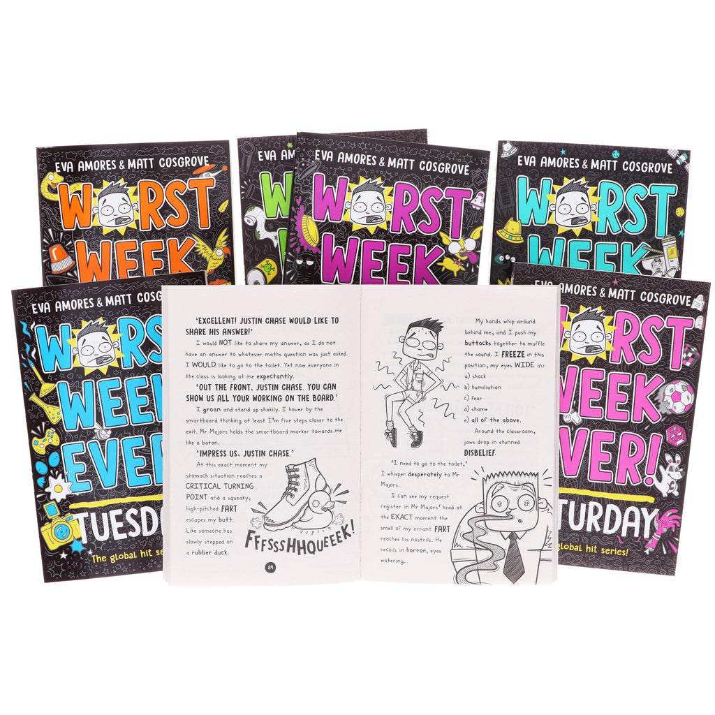 Worst Week Ever! Series By Eva Amores And Matt Cosgrove 7 Books Collection Set - Ages 8+ - E-B00k