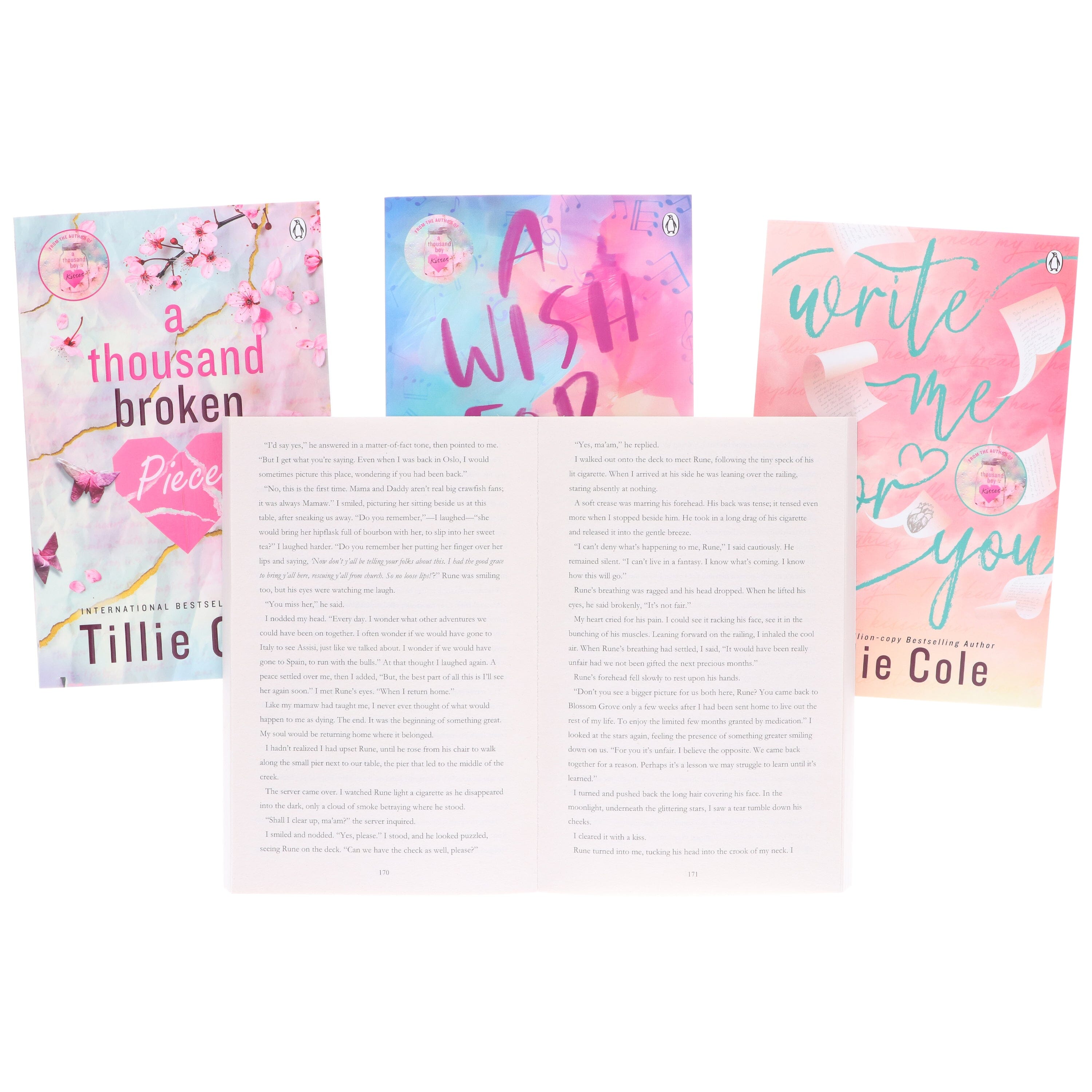 Tillie Cole Collection (A Thousand Boy Kisses, A Thousand Broken Pieces, A Wish For Us & Write Me For You) 4 Books Set - Fiction - E-B00k