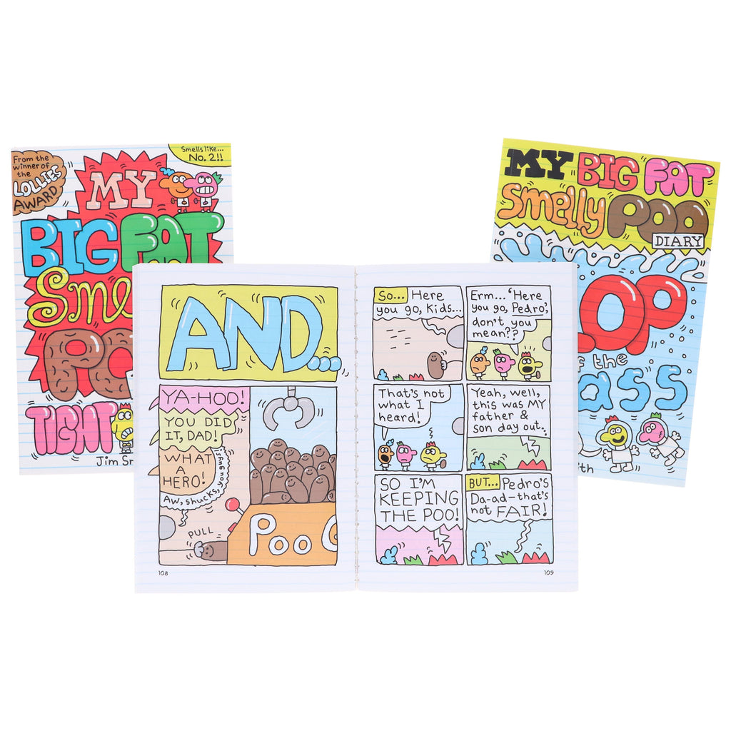 My Big Fat Smelly Poo Diary by Jim Smith 3 Full-Colour Graphic Novels Collection Set - Ages 7-12 - E-B00k