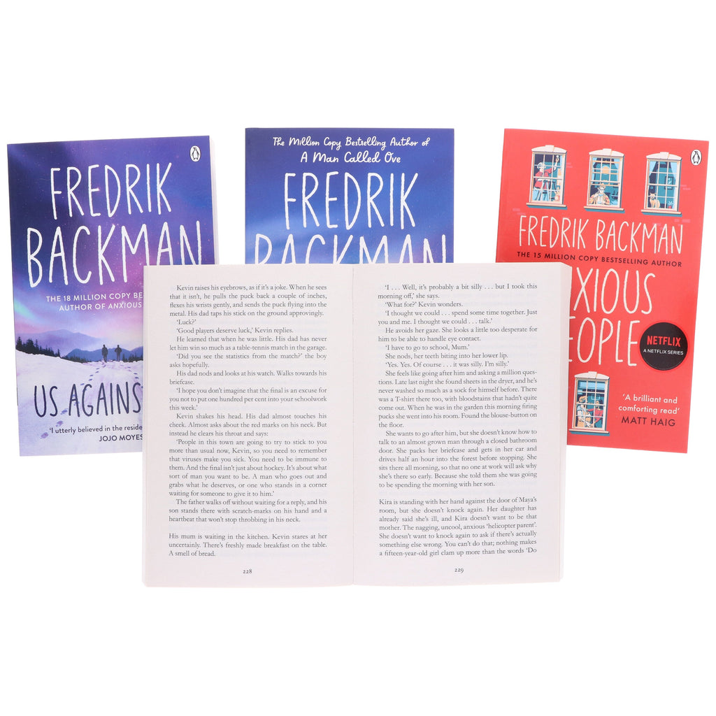 Damaged - Fredrik Backman 4 Books Collection Set - Fiction - E-B00k - T 55