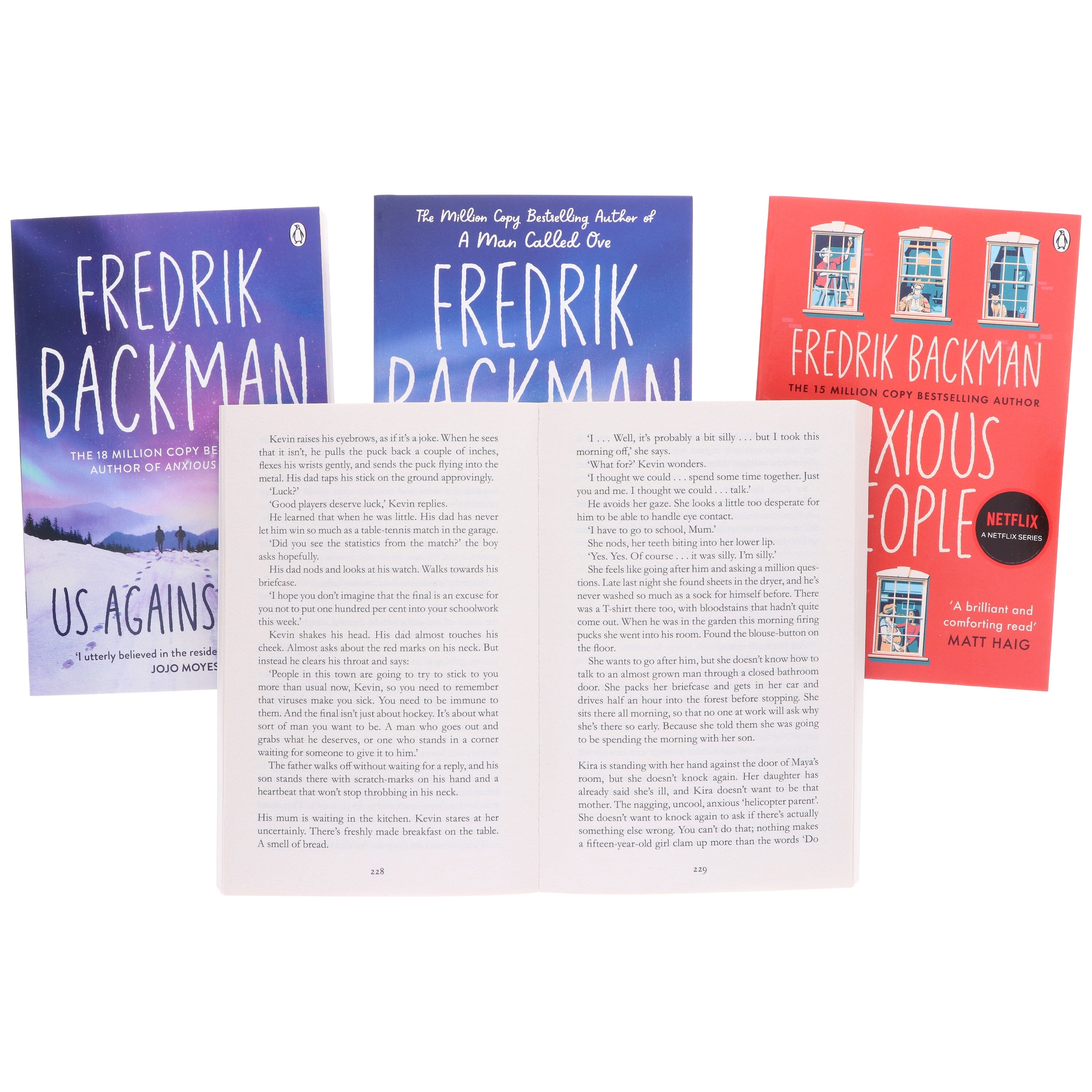 Damaged - Fredrik Backman 4 Books Collection Set - Fiction - E-B00k - T 55