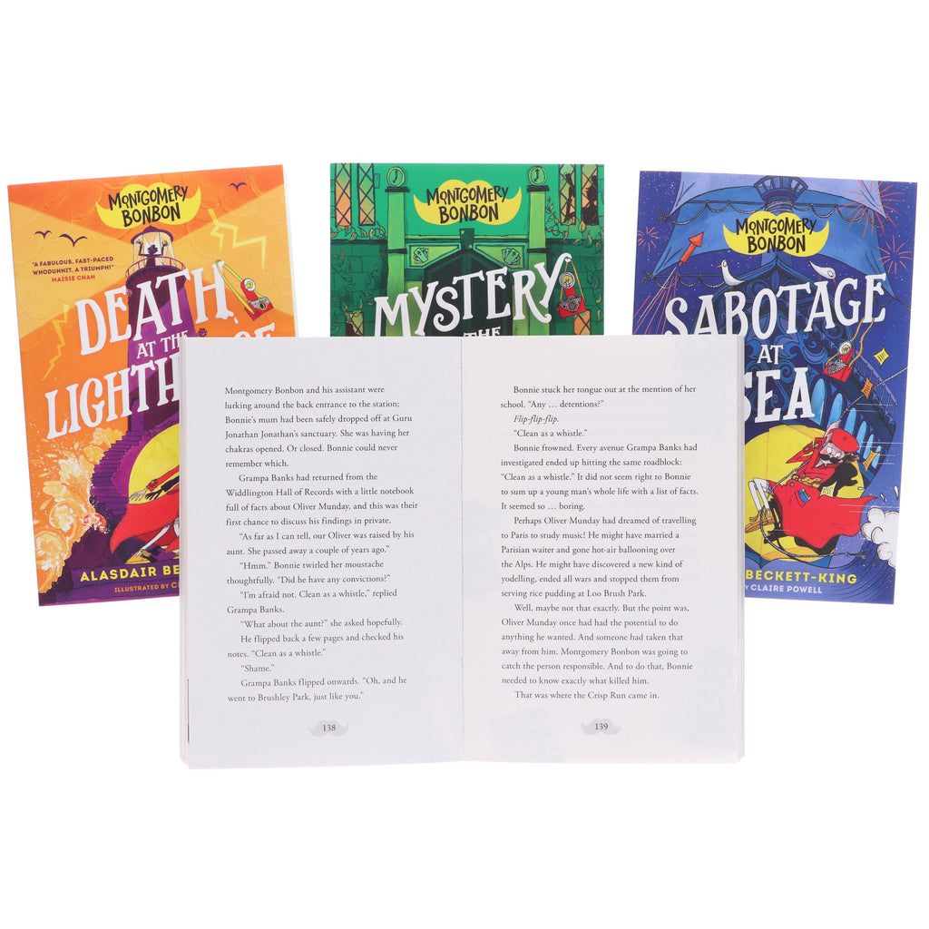 Montgomery Bonbon Series by Alasdair Beckett-King: Illustrated 4 Books Collection Set - Ages 9-12 - E-B00k
