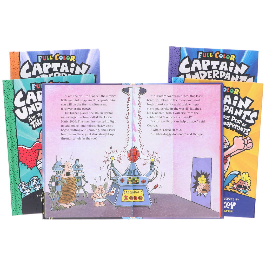 The Captain Underpants Colossal Color Collection Epic Graphic Novels 5 Books Set - Ages 7-10 - E-B00k