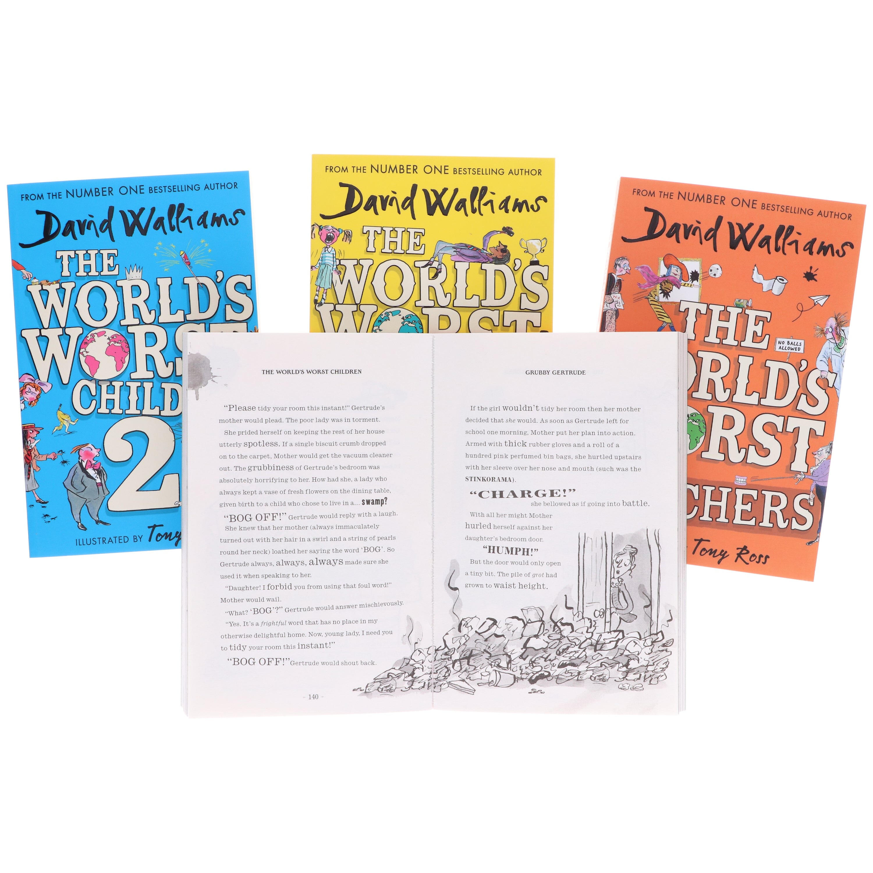 The World's Worst Children Series by David Walliams: Illustrated 4 Books Collection Set - Ages 7-12 -E-B00k