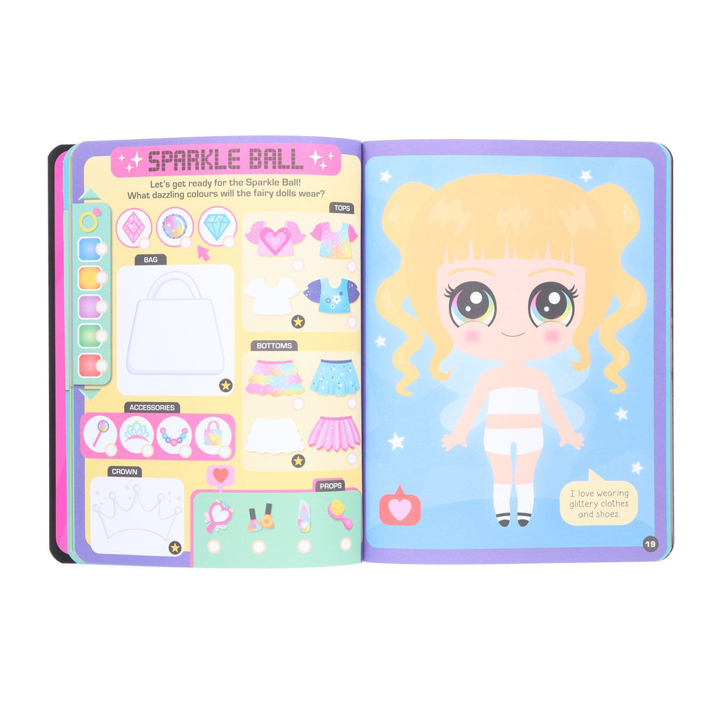 Dress Up Fashion Dolls Collection by Sophie Collingwood Illustrated 4 Sticker Activity Books Set - Ages 5+ - E-B00k