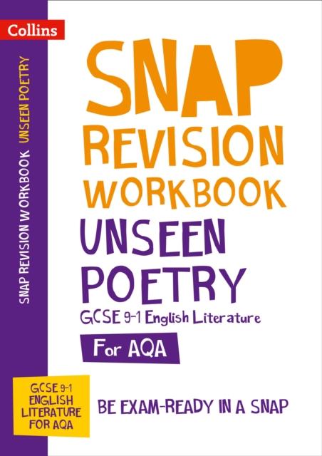 AQA Unseen Poetry Anthology Workbook : For the 2020 Autumn & 2021 Summer Exams